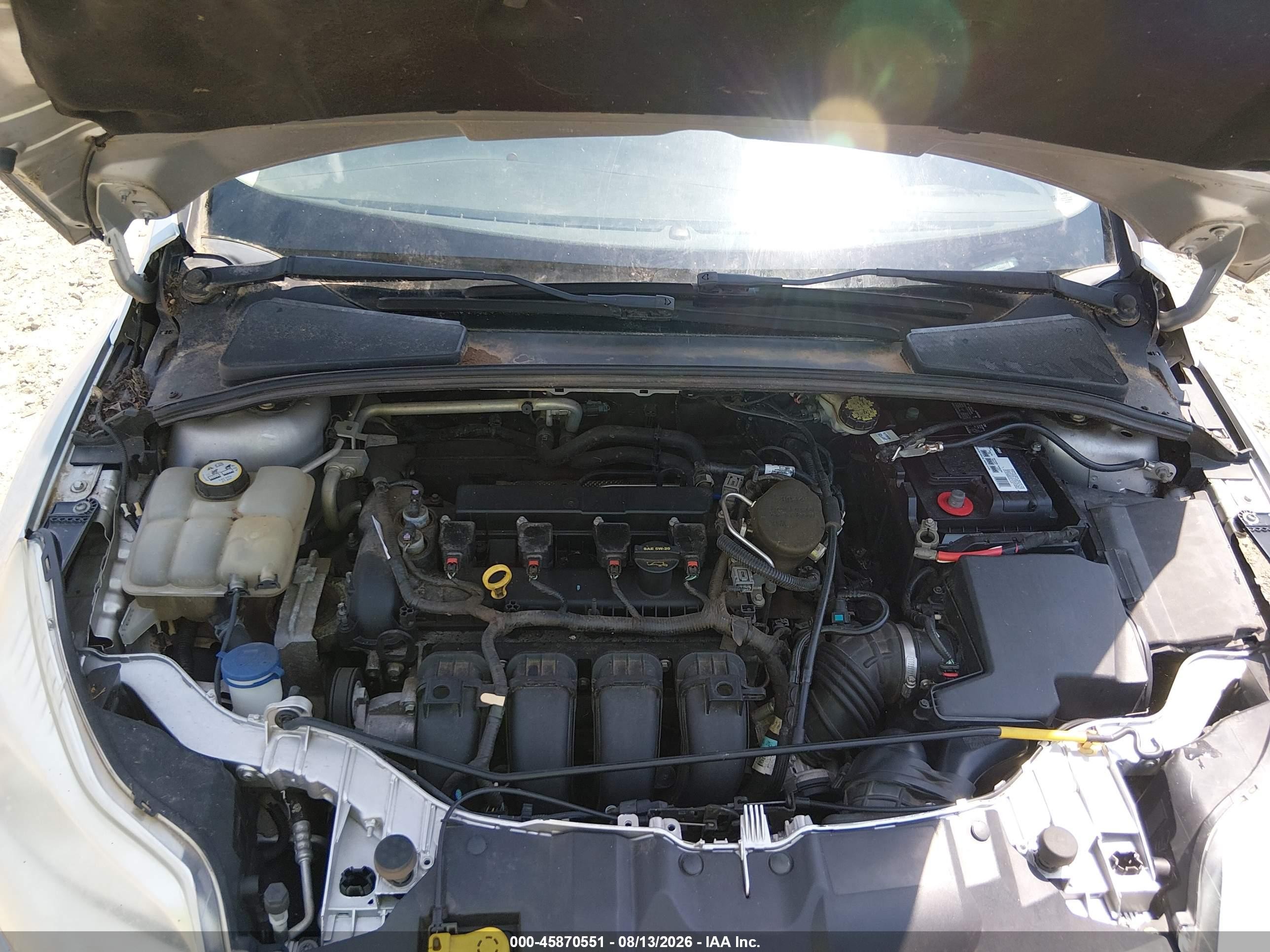 2013 Ford Focus Se Silver vin: 1FADP3K2XDL344278