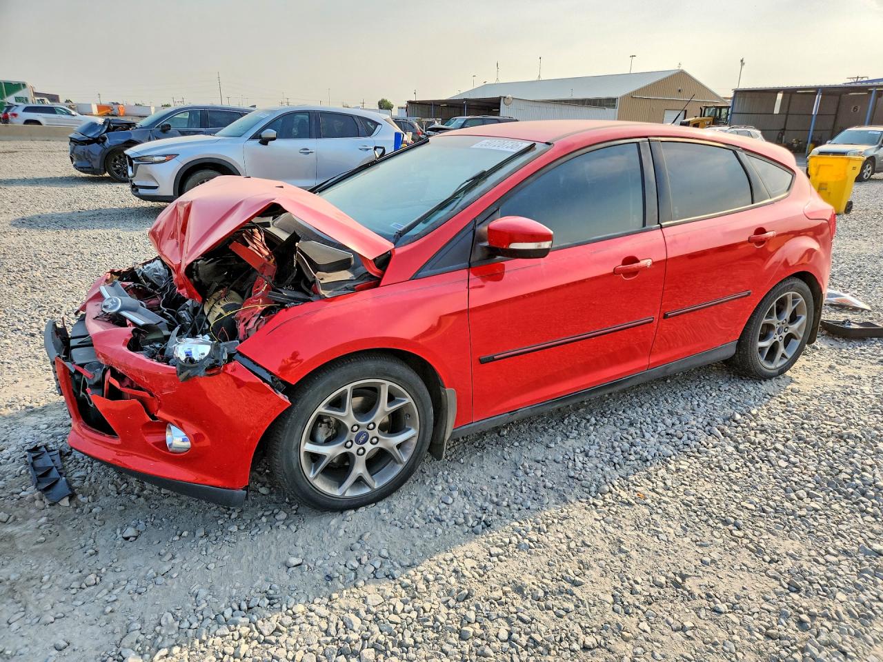 2014 Ford Focus Se Red vin: 1FADP3K2XEL110224