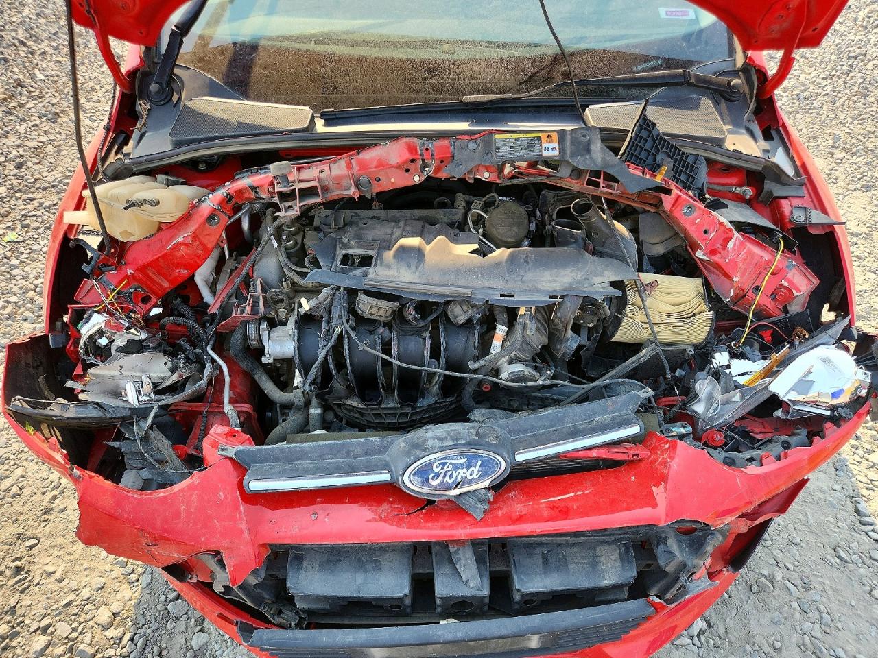 2014 Ford Focus Se Red vin: 1FADP3K2XEL110224