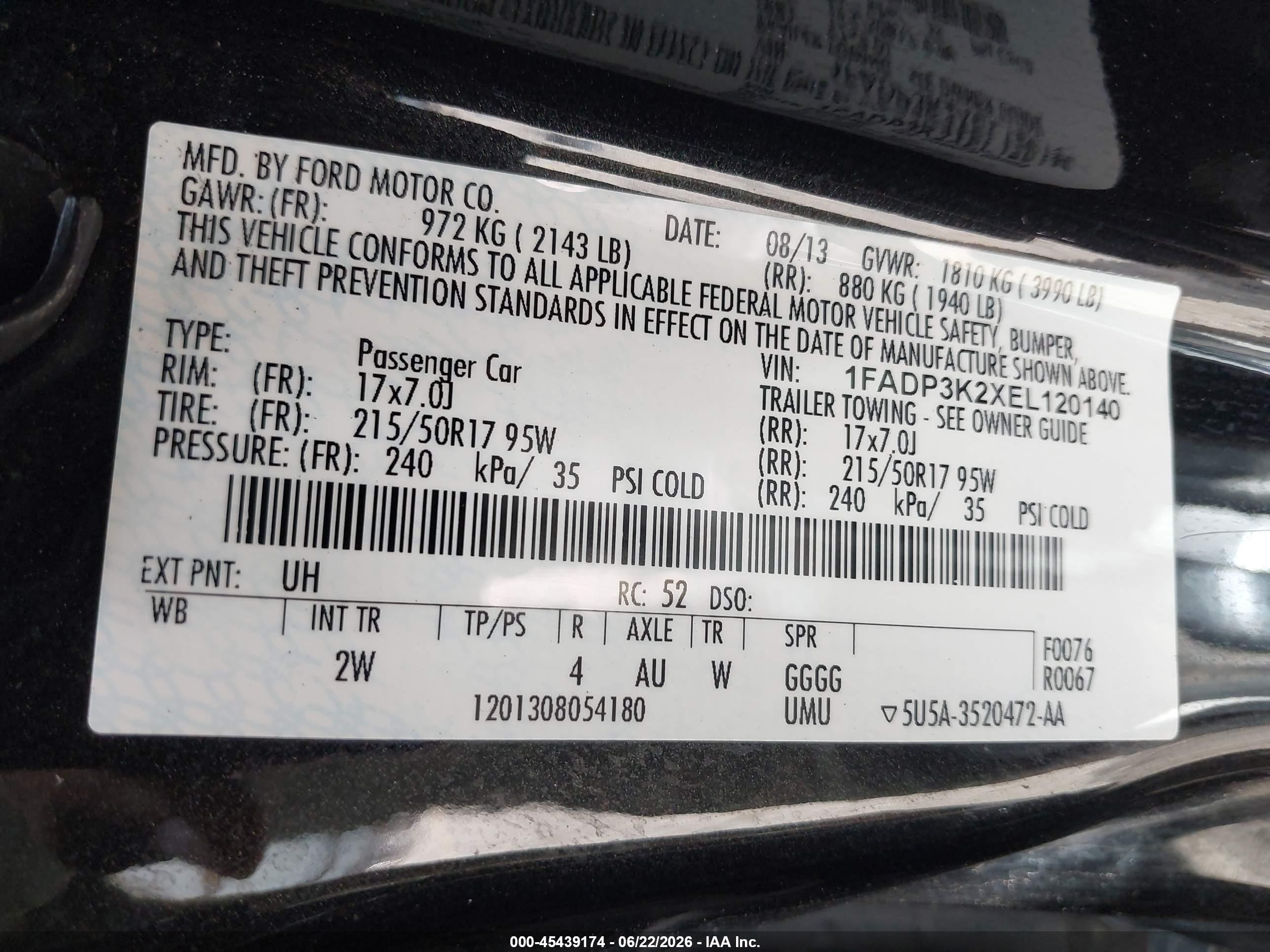 2014 Ford Focus Se Black vin: 1FADP3K2XEL120140