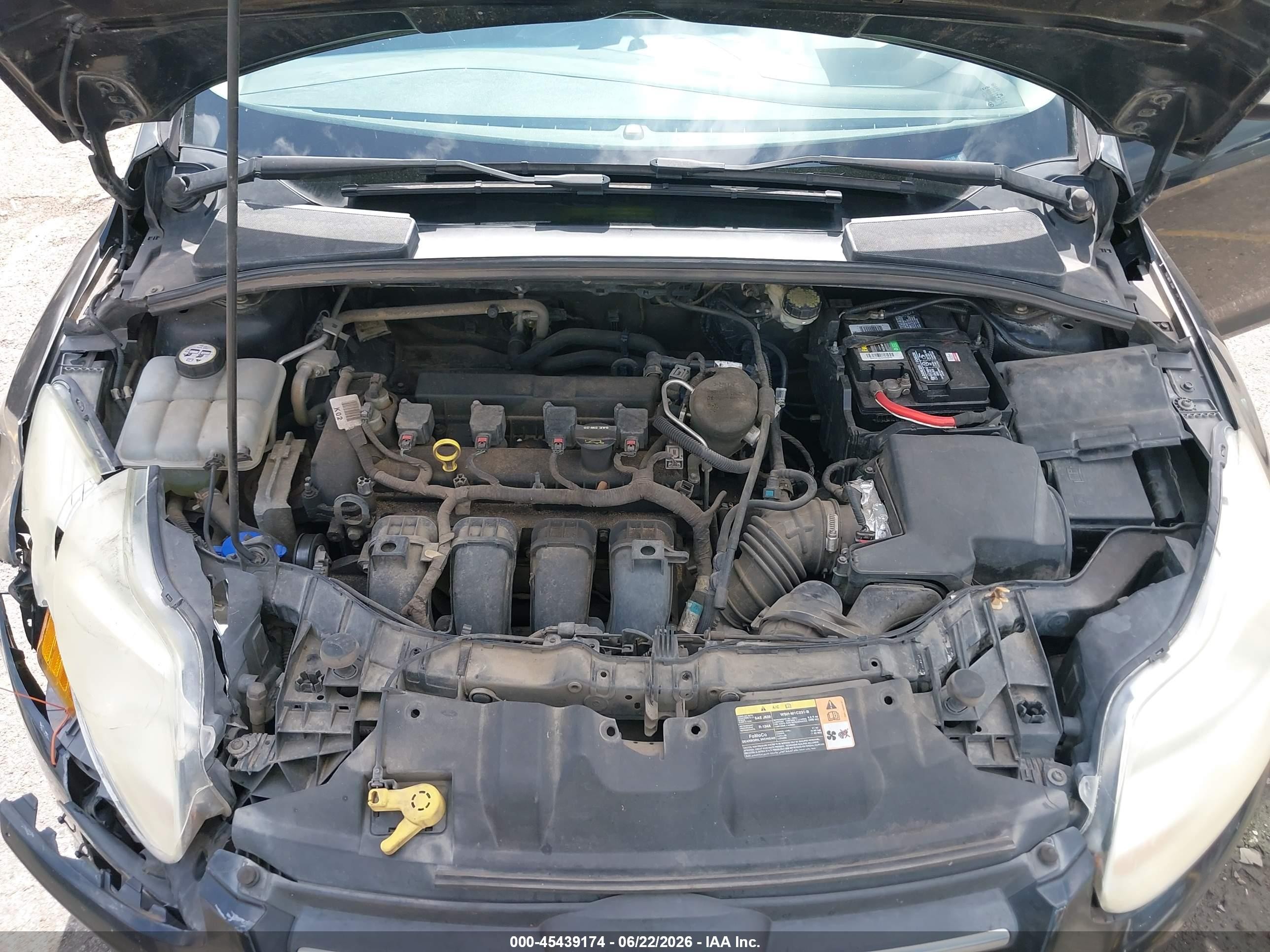 2014 Ford Focus Se Black vin: 1FADP3K2XEL120140