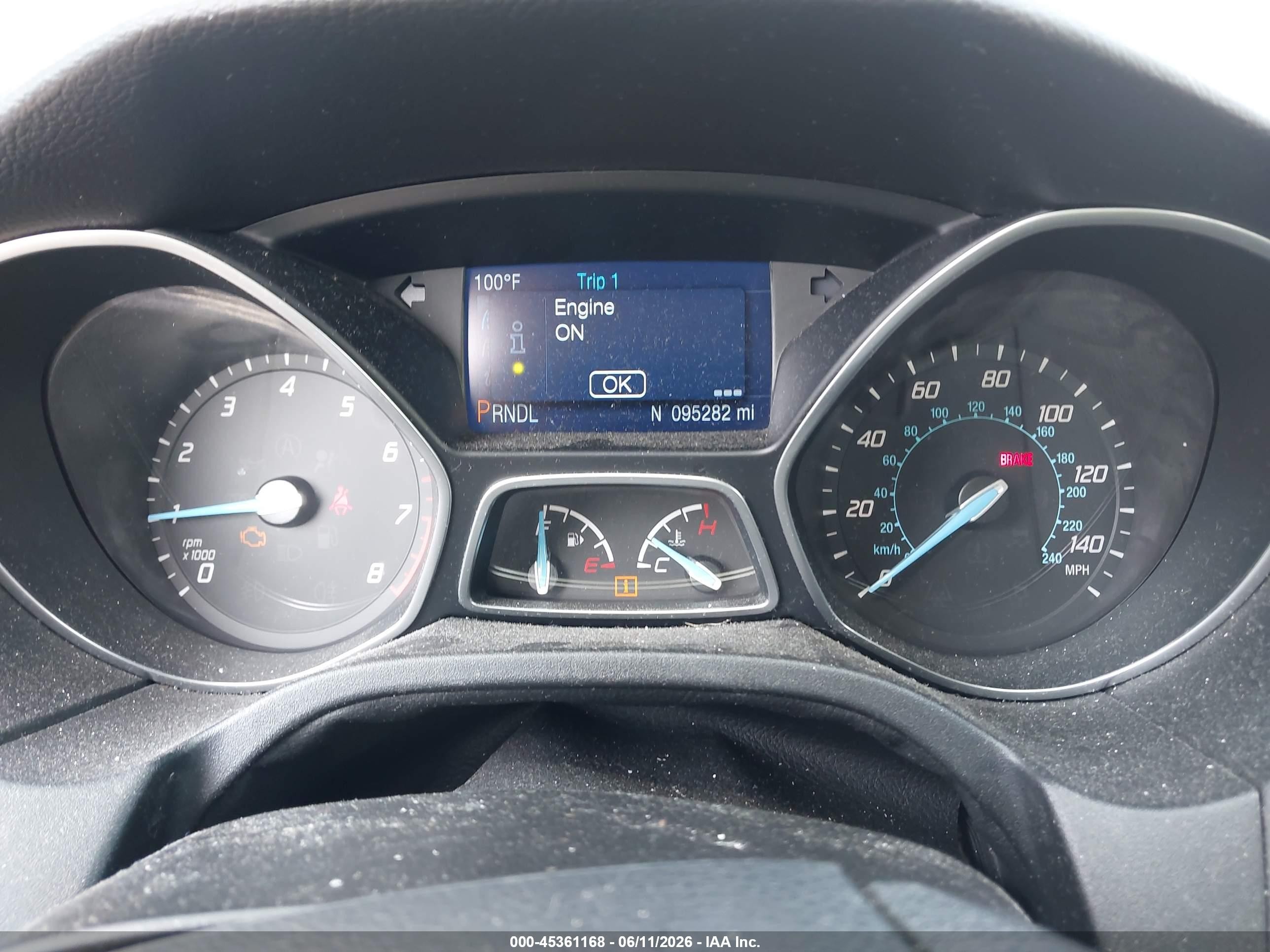 2014 Ford Focus Se Gray vin: 1FADP3K2XEL127444