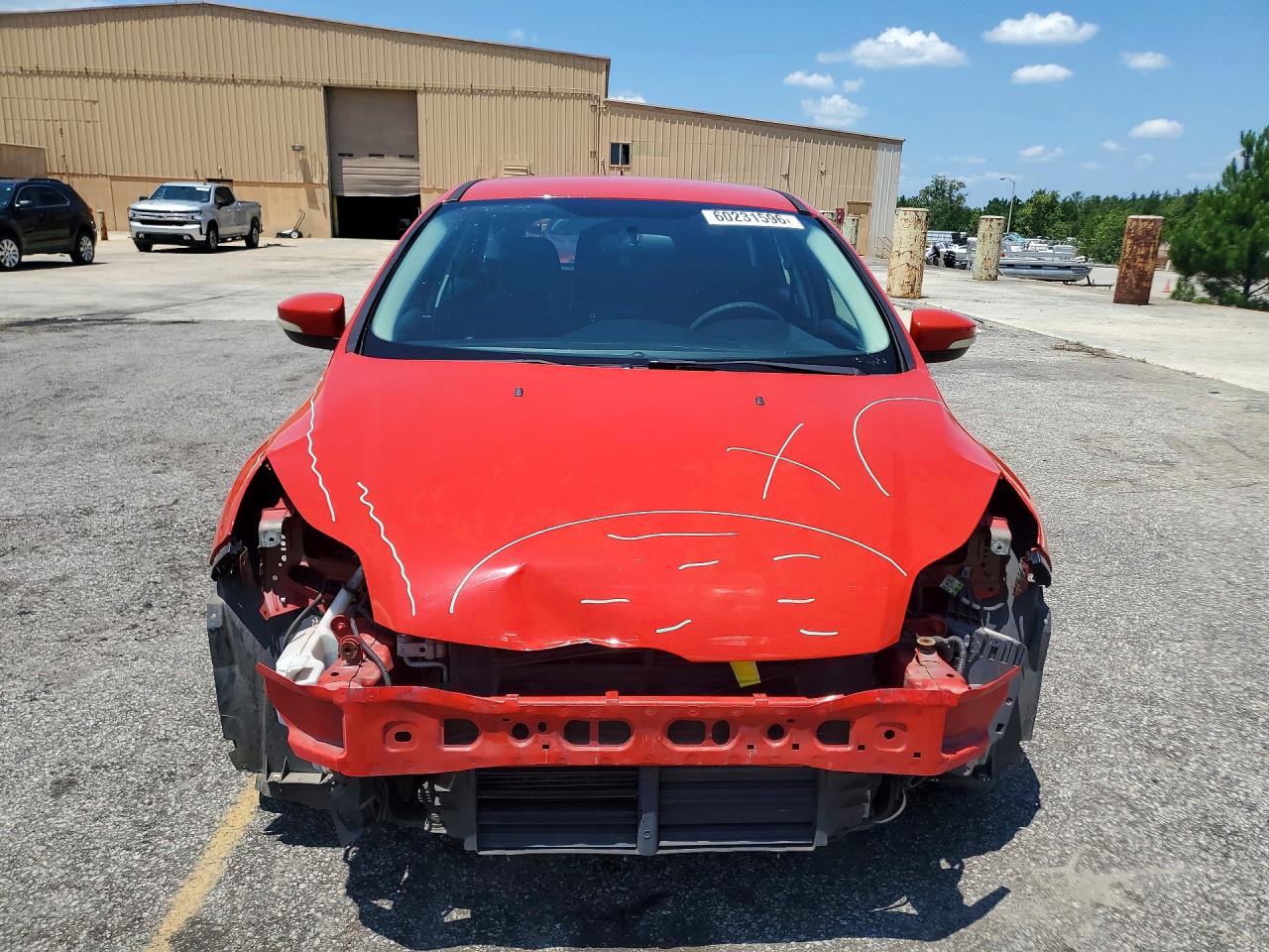 2014 Ford Focus Red vin: 1FADP3K2XEL144843