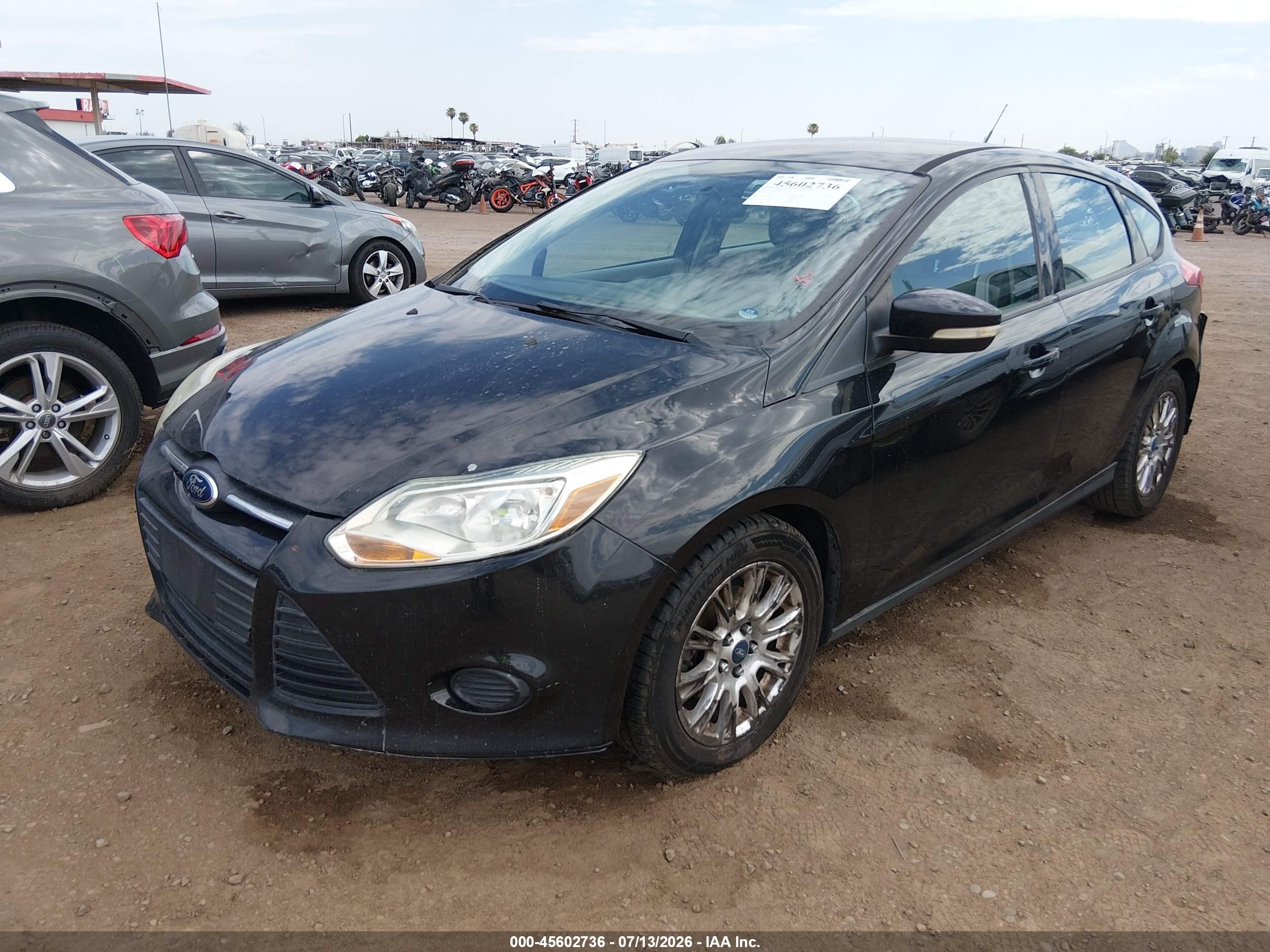 2014 Ford Focus Se Black vin: 1FADP3K2XEL145233