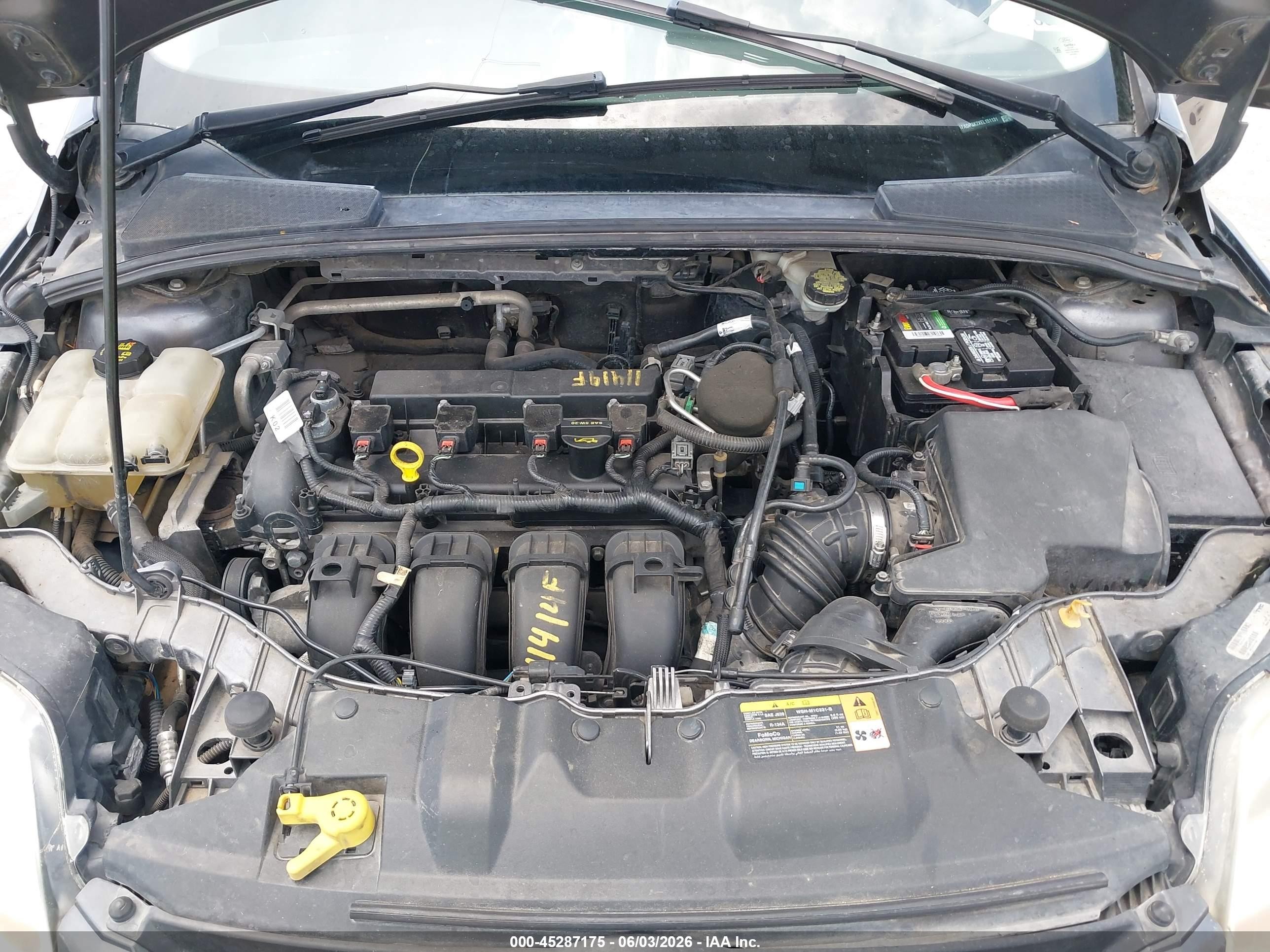 2014 Ford Focus Se Gray vin: 1FADP3K2XEL151131