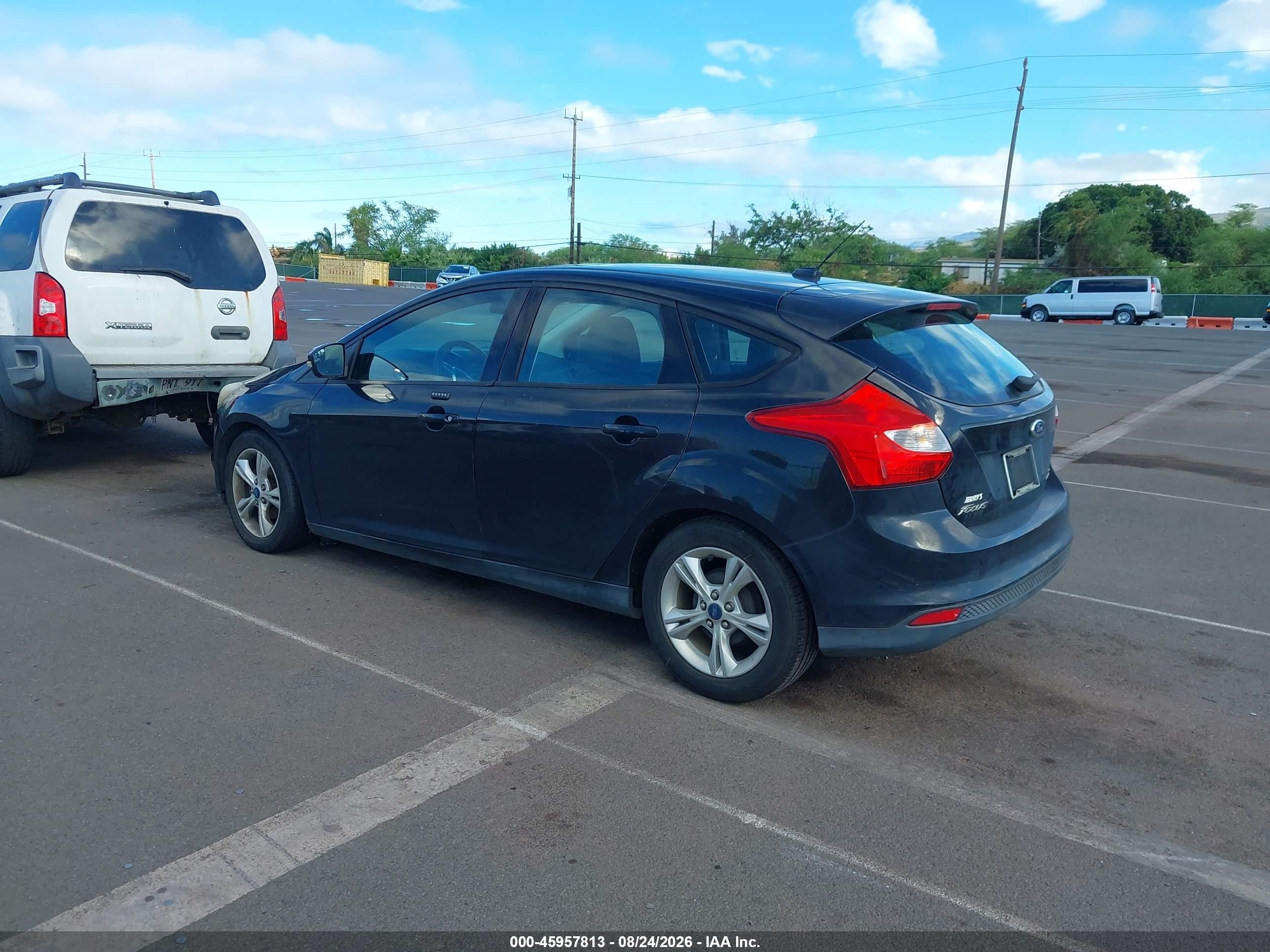 2014 Ford Focus Se Black vin: 1FADP3K2XEL153574