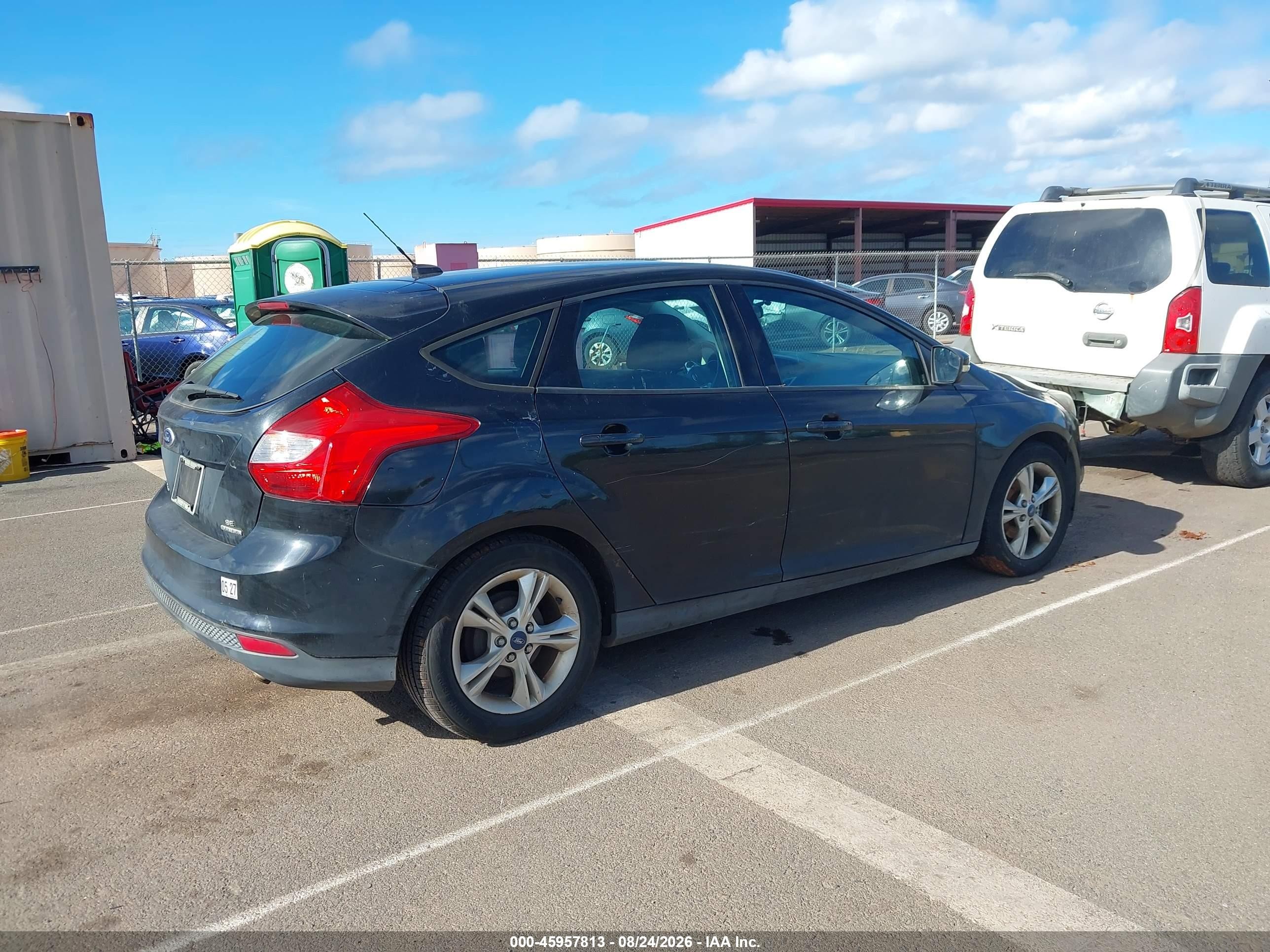 2014 Ford Focus Se Black vin: 1FADP3K2XEL153574