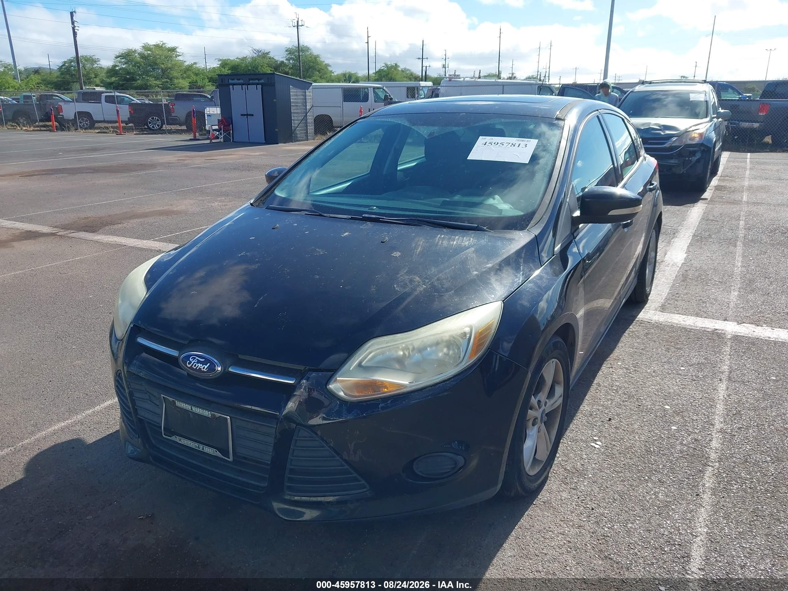 2014 Ford Focus Se Black vin: 1FADP3K2XEL153574