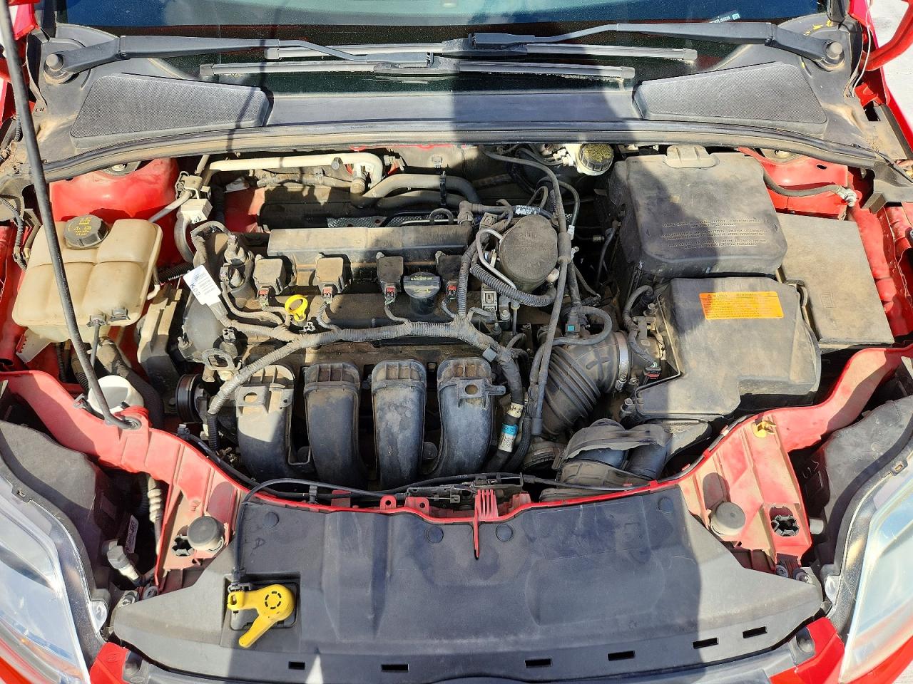 2014 Ford Focus Se Красный vin: 1FADP3K2XEL167619