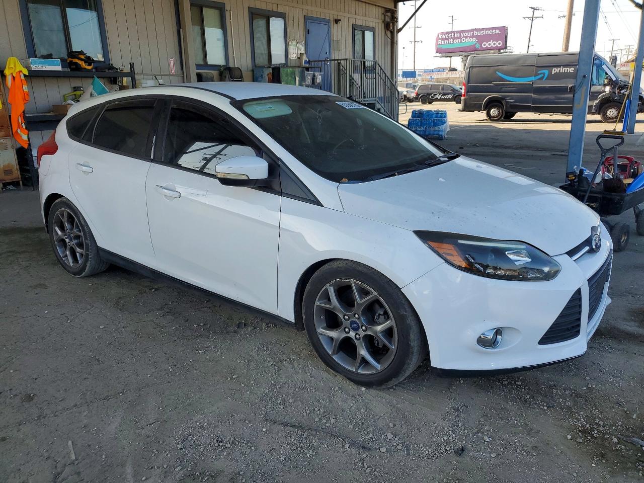 2014 Ford Focus Se White vin: 1FADP3K2XEL210713