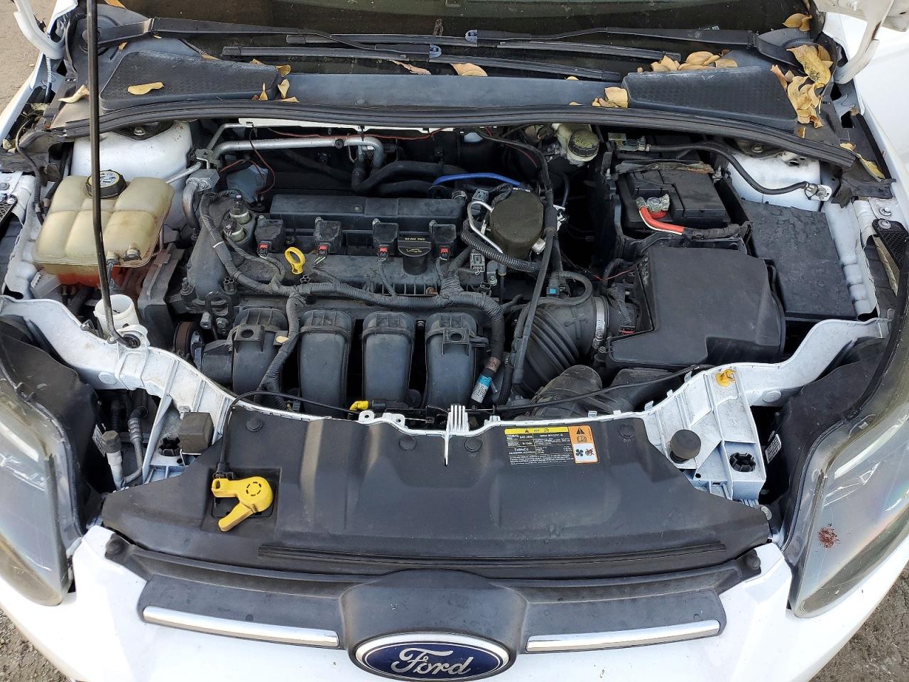 2014 Ford Focus Se White vin: 1FADP3K2XEL210713