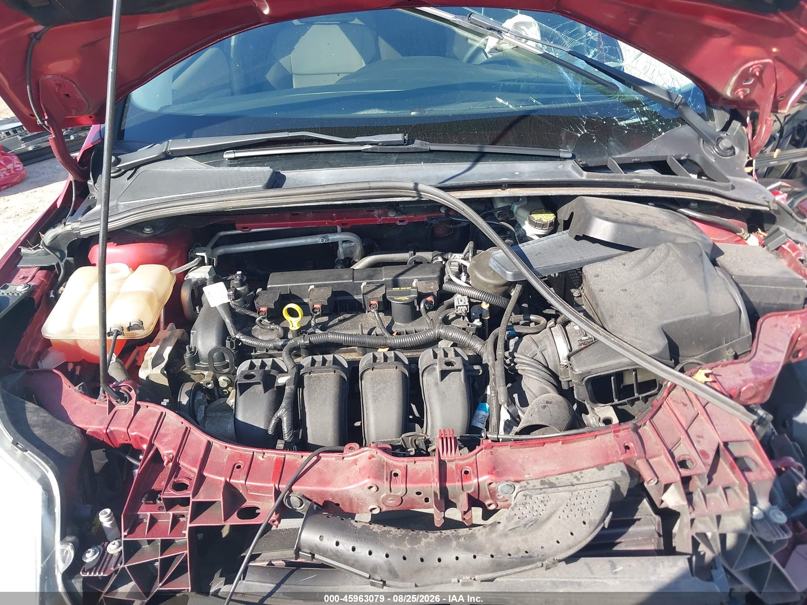 2014 Ford Focus Se Red vin: 1FADP3K2XEL233859