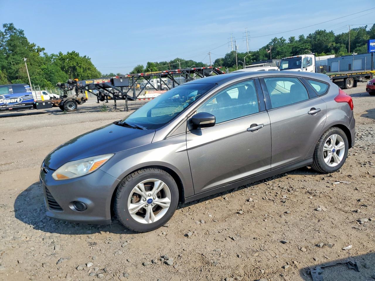 2014 Ford Focus Se Gray vin: 1FADP3K2XEL252282
