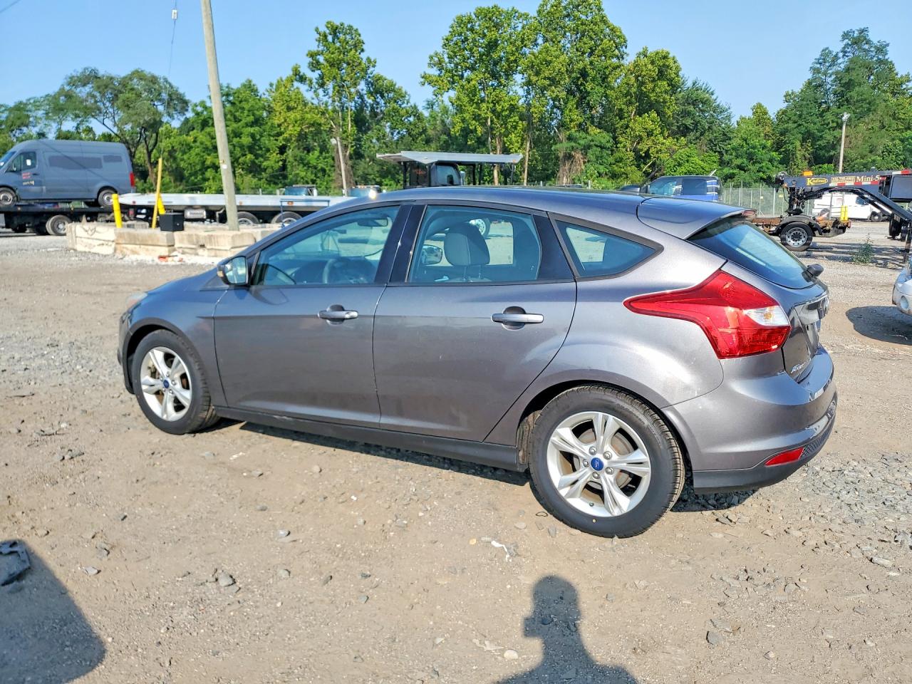 2014 Ford Focus Se Gray vin: 1FADP3K2XEL252282