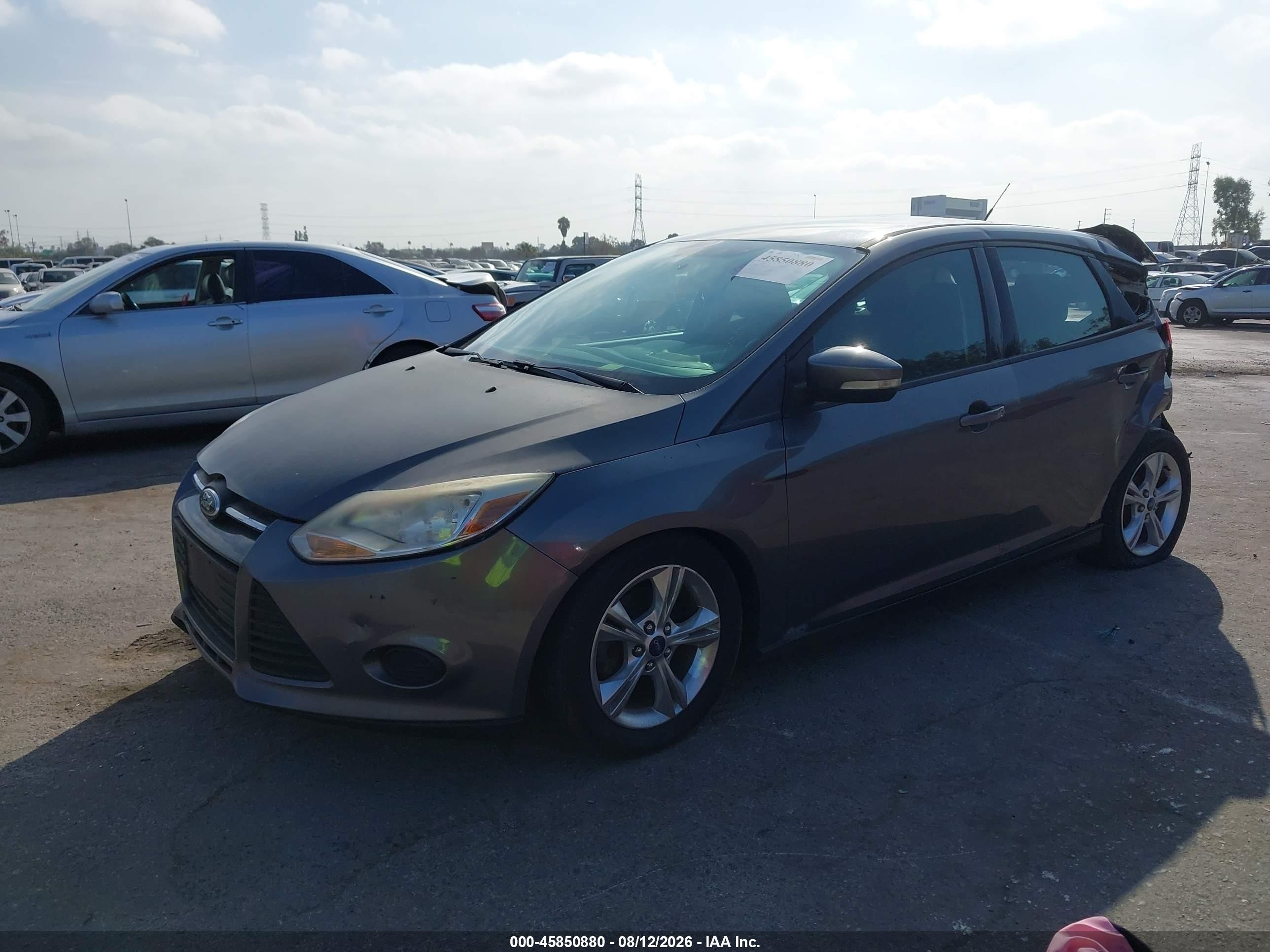 2014 Ford Focus Se Gray vin: 1FADP3K2XEL288473