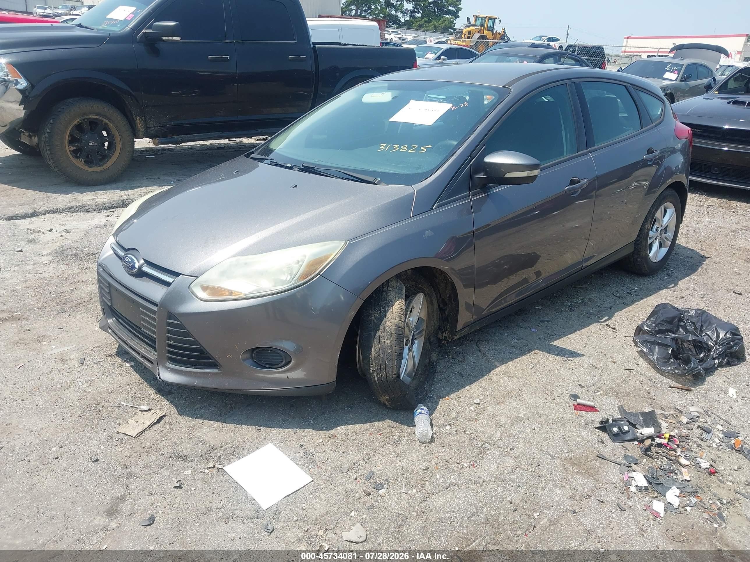 2014 Ford Focus Se Gray vin: 1FADP3K2XEL313825