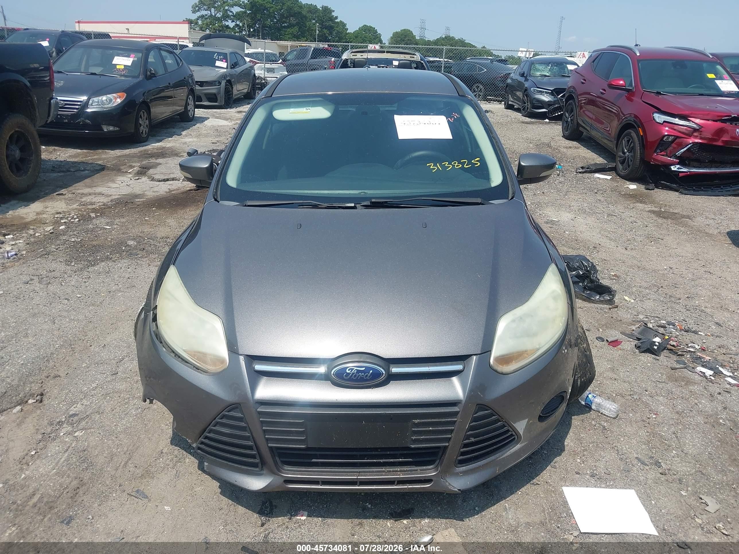 2014 Ford Focus Se Gray vin: 1FADP3K2XEL313825