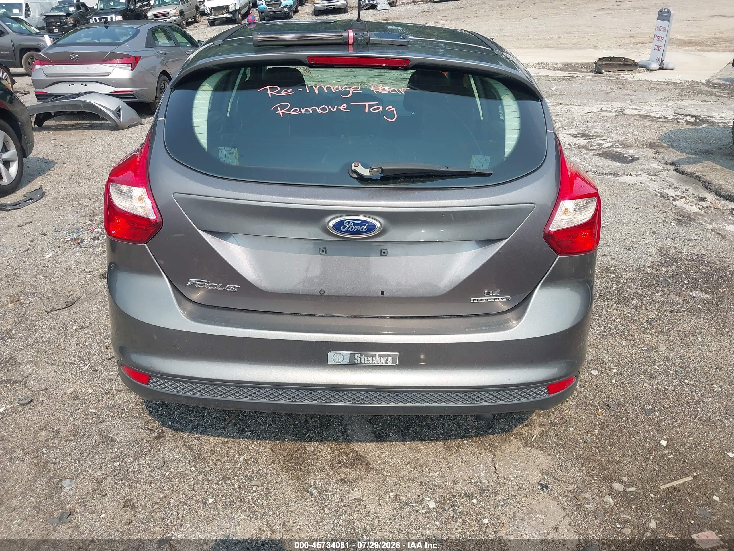 2014 Ford Focus Se Gray vin: 1FADP3K2XEL313825