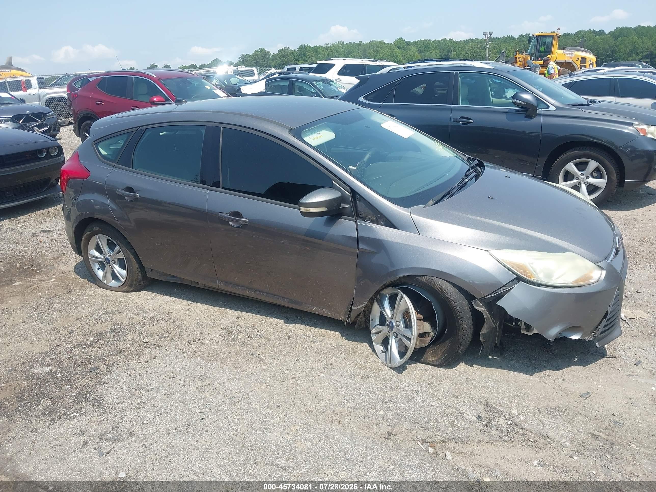 2014 Ford Focus Se Gray vin: 1FADP3K2XEL313825