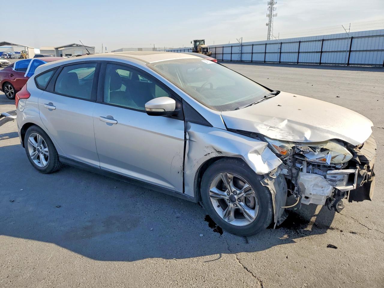 2014 Ford Focus Se Silver vin: 1FADP3K2XEL317714