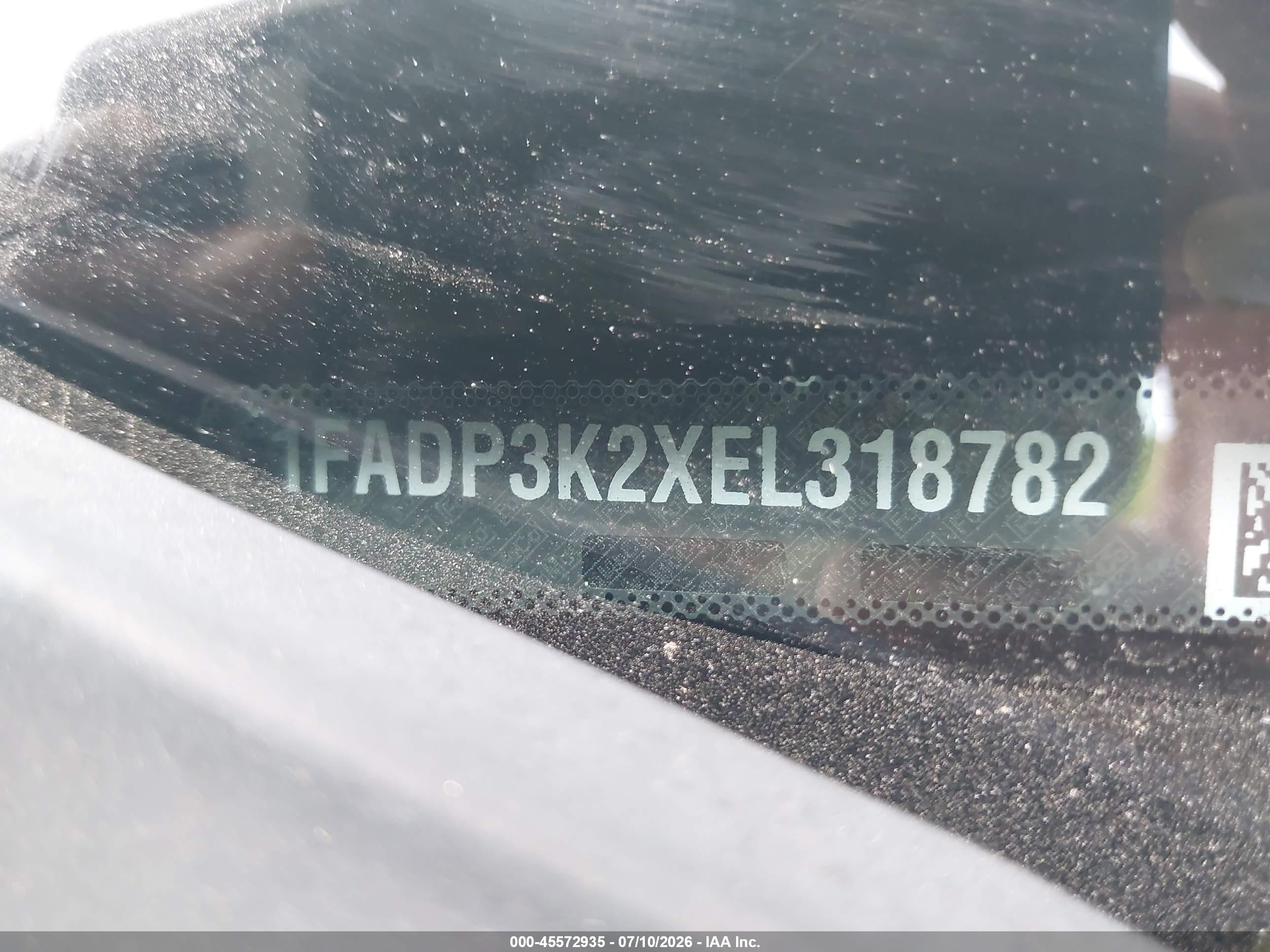 2014 Ford Focus Se Silver vin: 1FADP3K2XEL318782