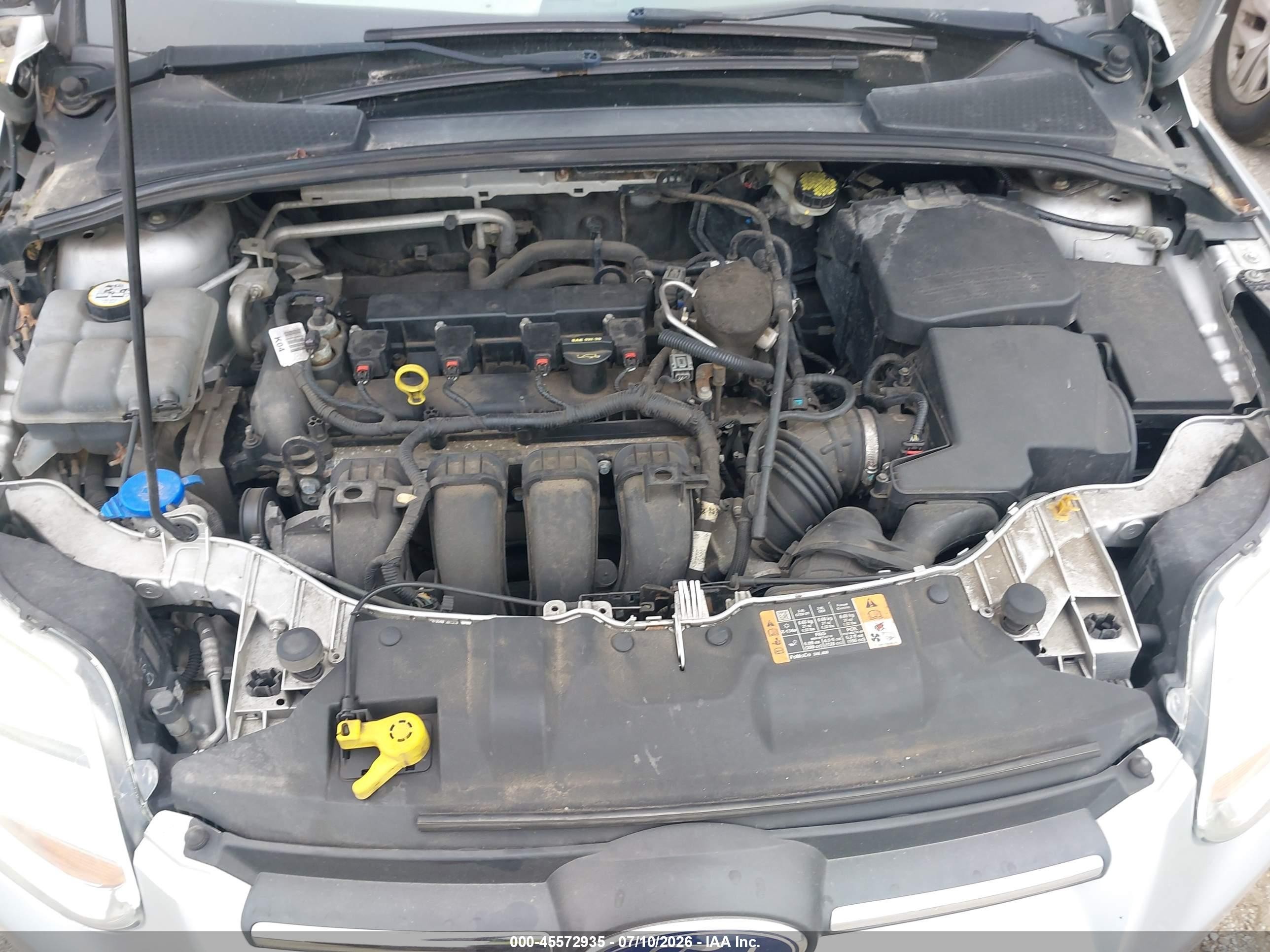 2014 Ford Focus Se Silver vin: 1FADP3K2XEL318782