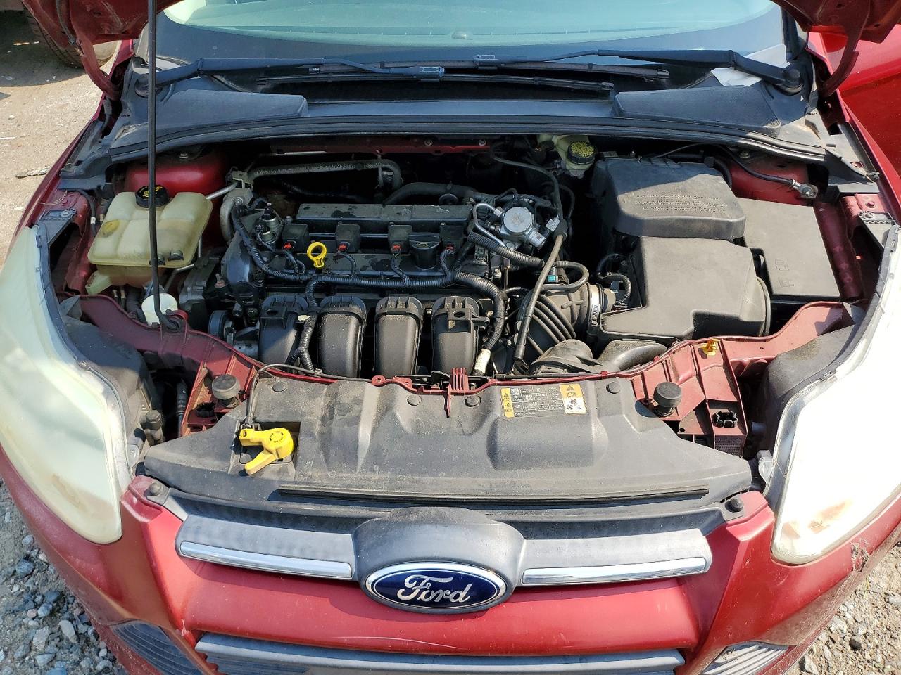 2014 Ford Focus Se Burgundy vin: 1FADP3K2XEL324436