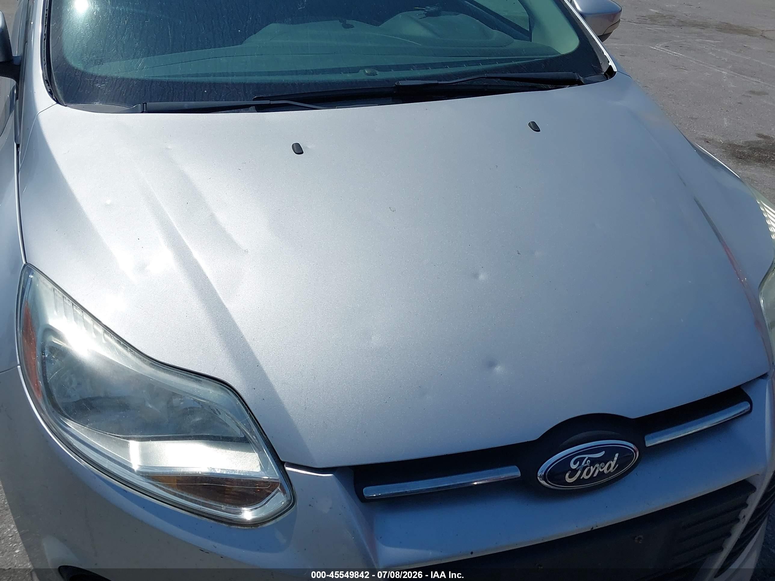 2014 Ford Focus Se Silver vin: 1FADP3K2XEL349398