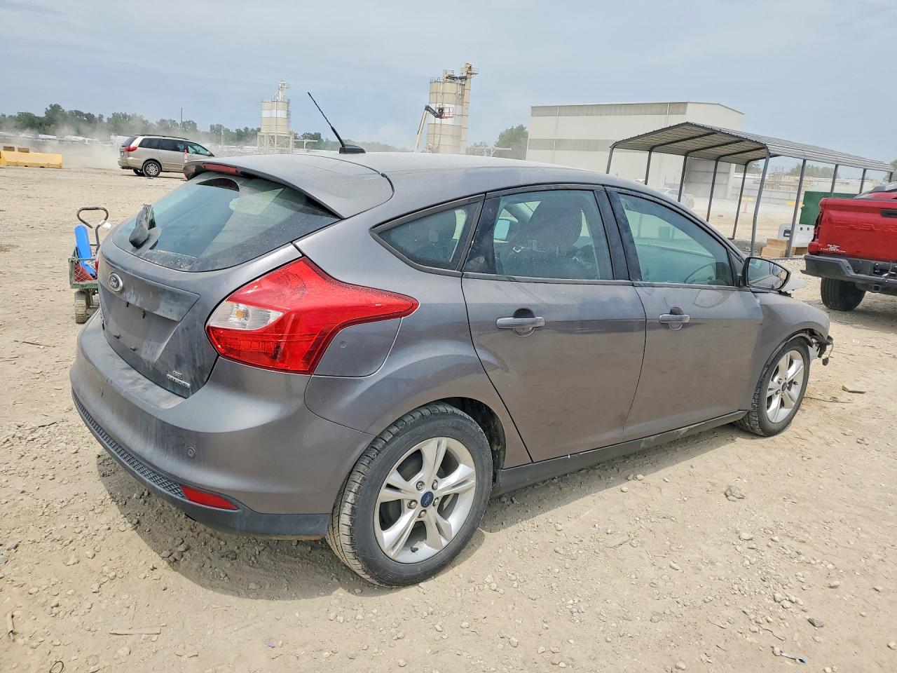 2014 Ford Focus Se Gray vin: 1FADP3K2XEL362877