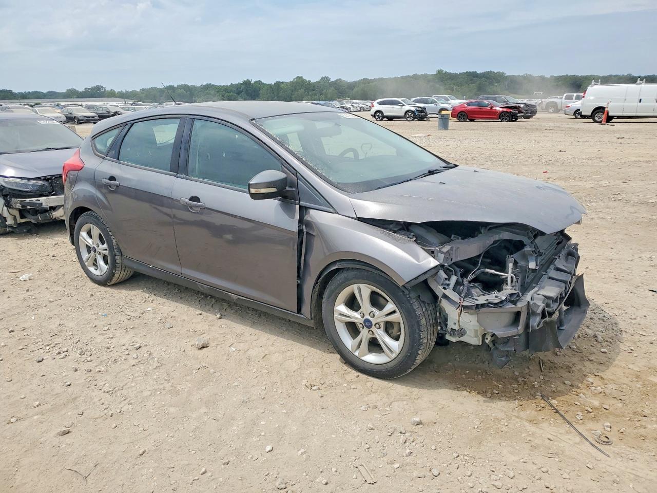 2014 Ford Focus Se Gray vin: 1FADP3K2XEL362877