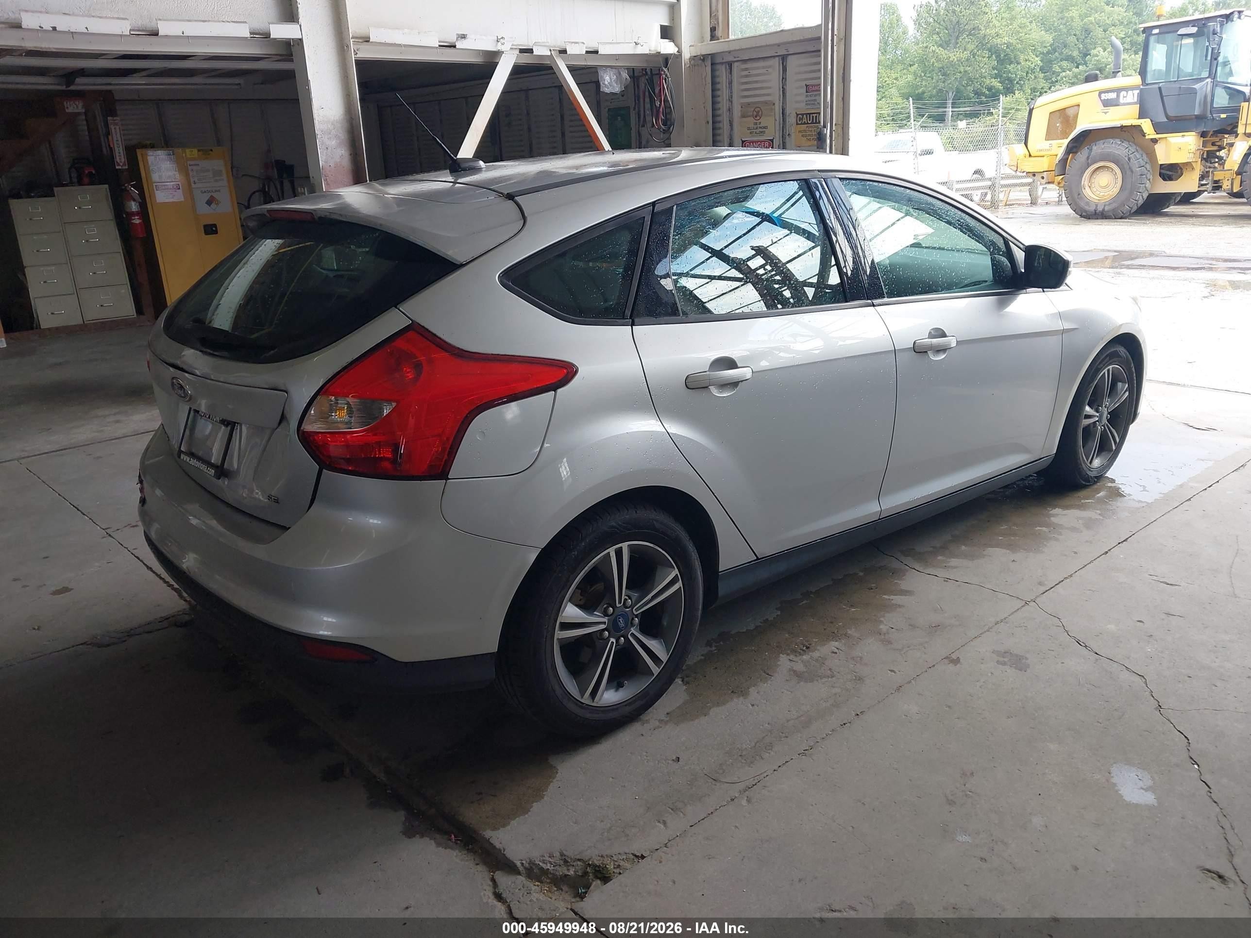 2014 Ford Focus Se Silver vin: 1FADP3K2XEL379033