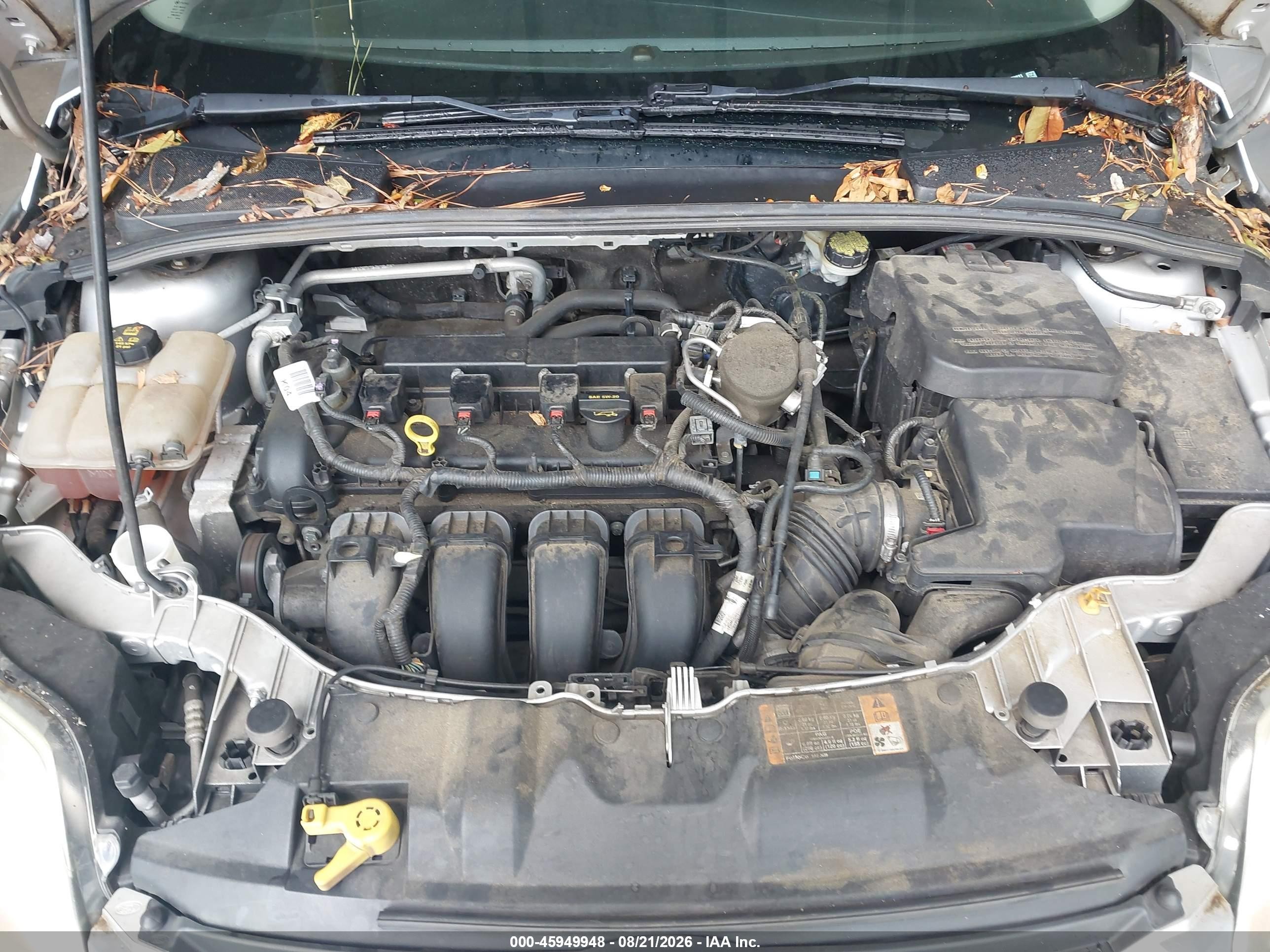 2014 Ford Focus Se Silver vin: 1FADP3K2XEL379033