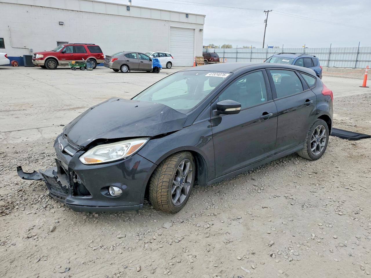 2014 Ford Focus Se Black vin: 1FADP3K2XEL422446