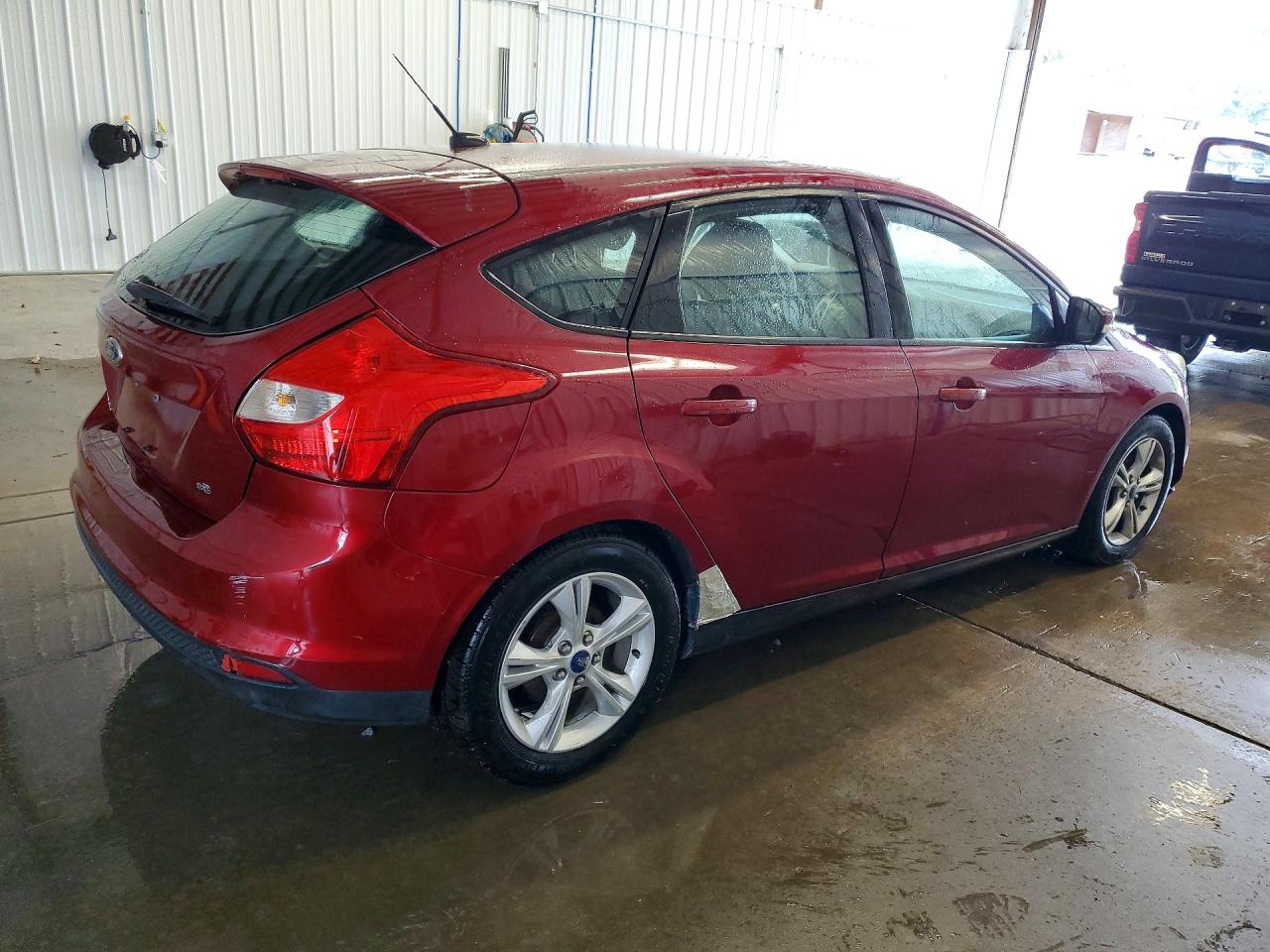 2014 Ford Focus Se Red vin: 1FADP3K2XEL428411