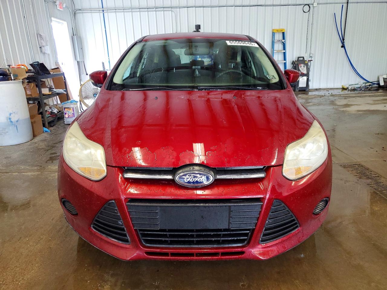 2014 Ford Focus Se Red vin: 1FADP3K2XEL428411