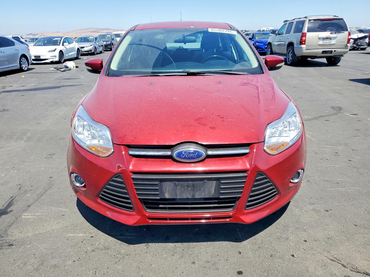 2014 Ford Focus Se Red vin: 1FADP3K2XEL442051