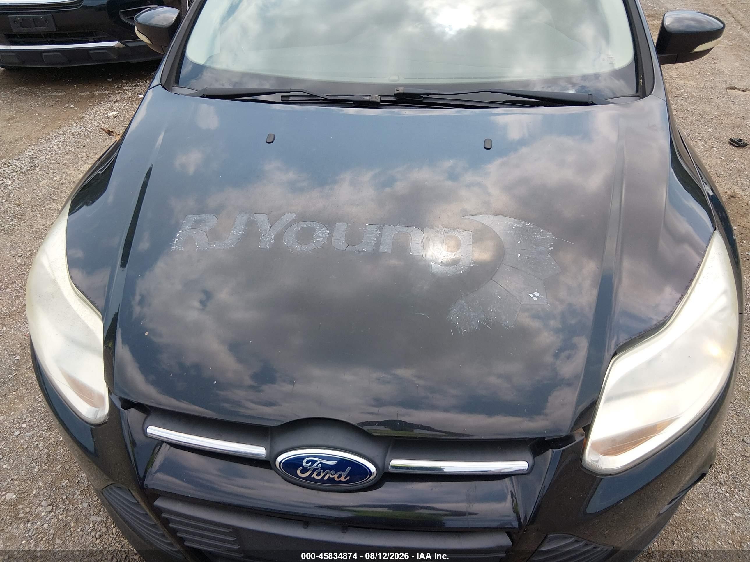 2014 Ford Focus Se Black vin: 1FADP3K2XEL443409