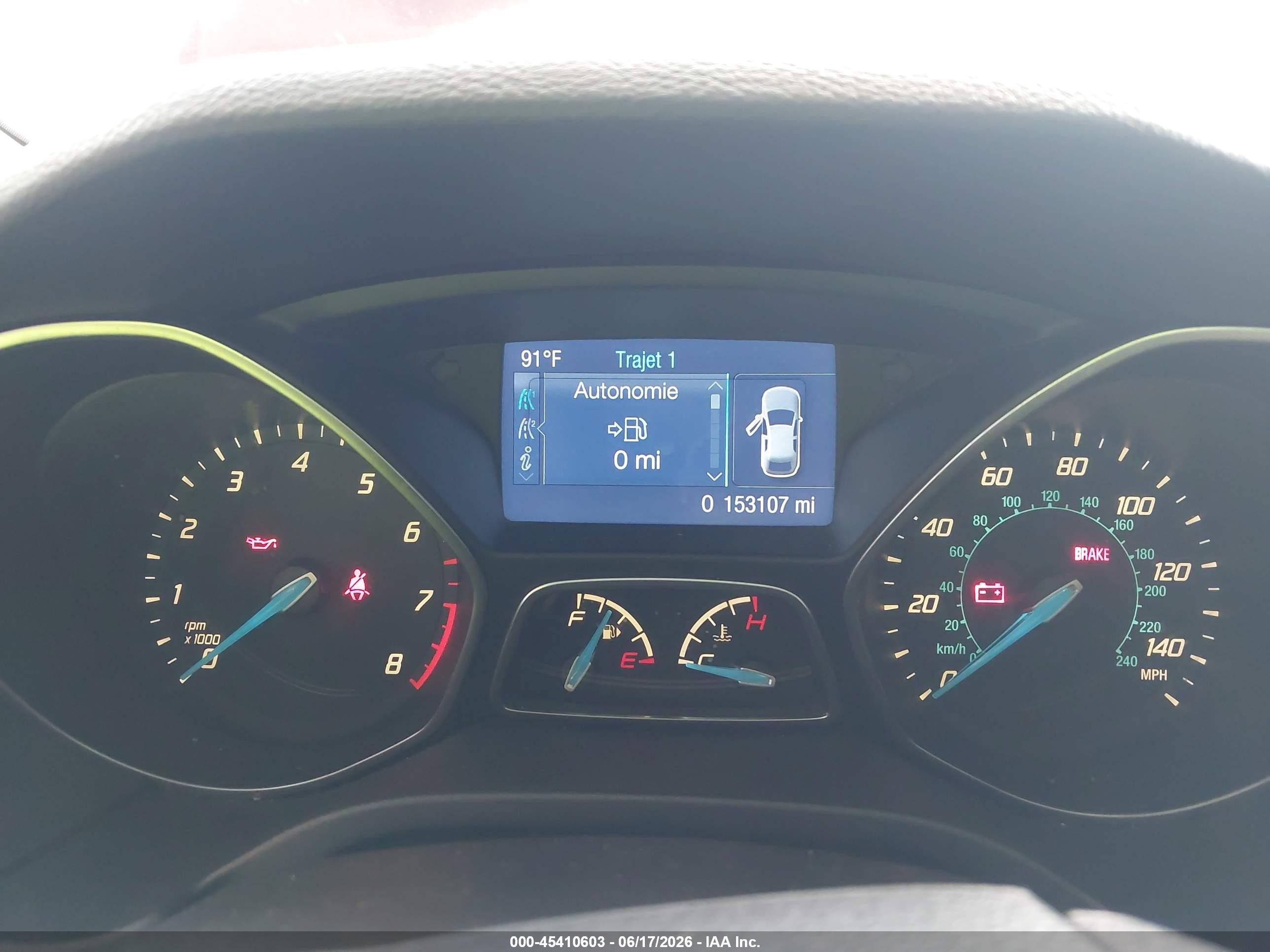 2014 Ford Focus Se Red vin: 1FADP3K2XEL444303