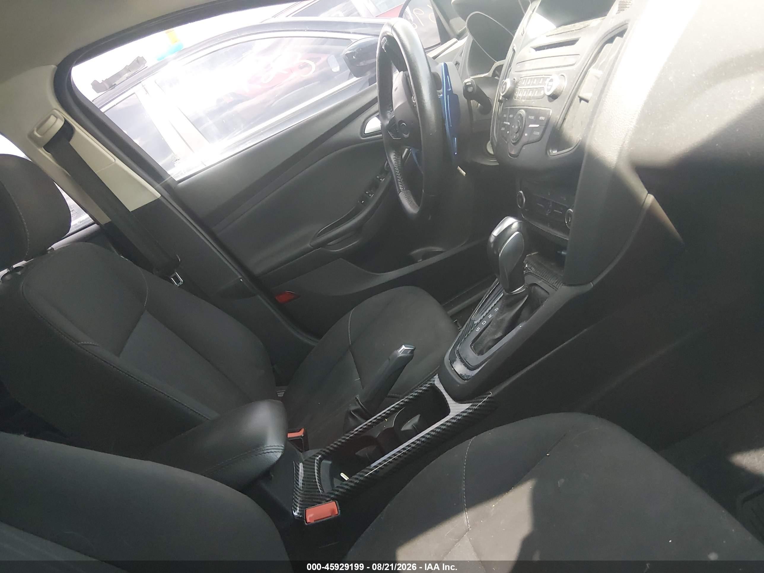 2015 Ford Focus Se Black vin: 1FADP3K2XFL212883