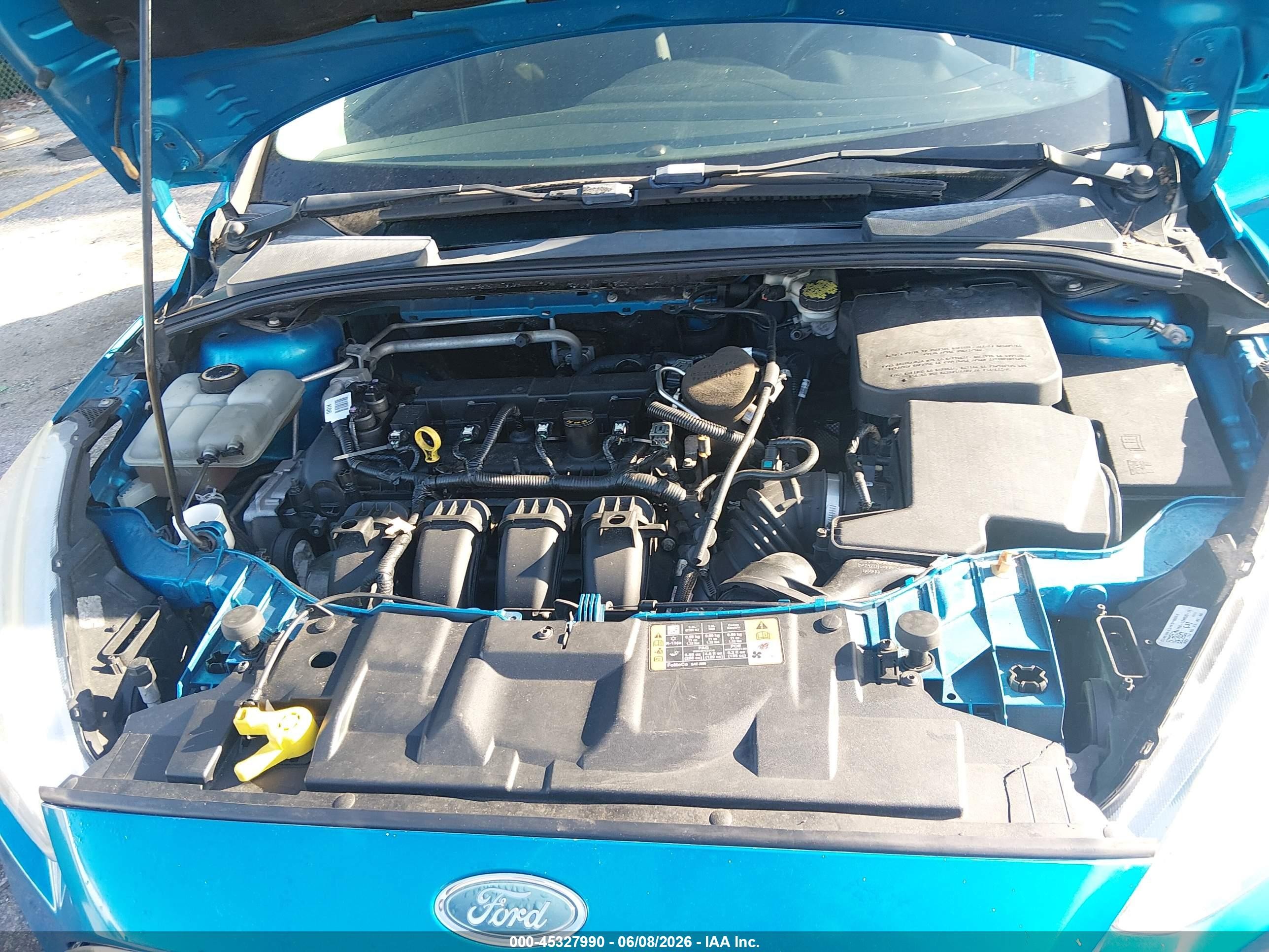 2015 Ford Focus Se Синий vin: 1FADP3K2XFL249867