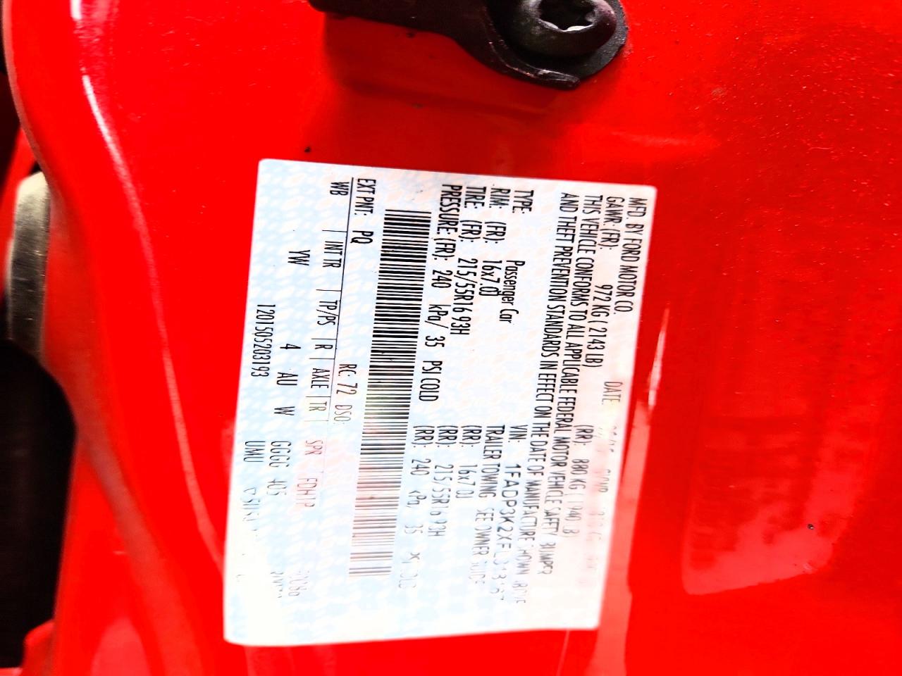 2015 Ford Focus Se Red vin: 1FADP3K2XFL318167