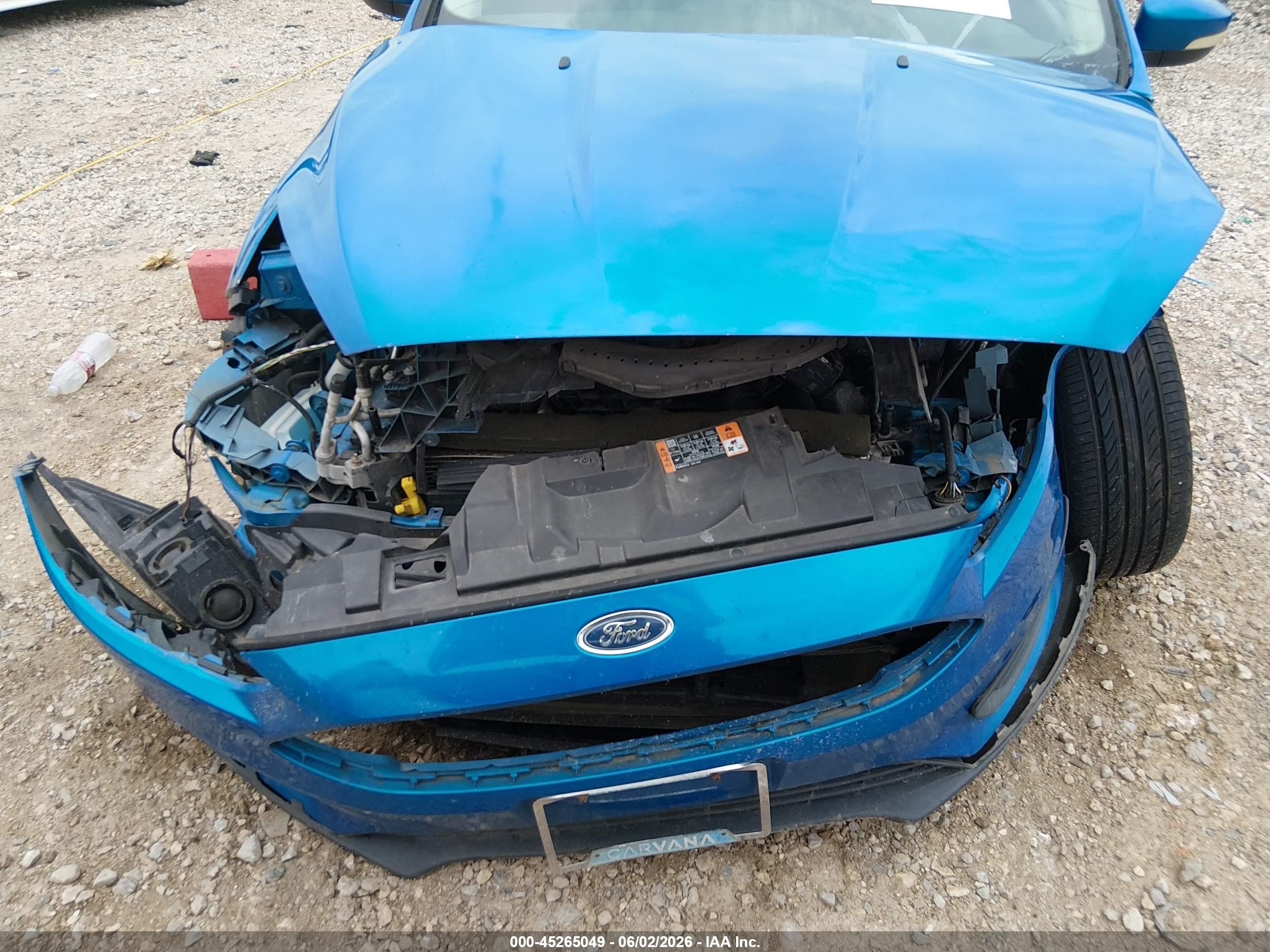 2015 Ford Focus Se Blue vin: 1FADP3K2XFL327211