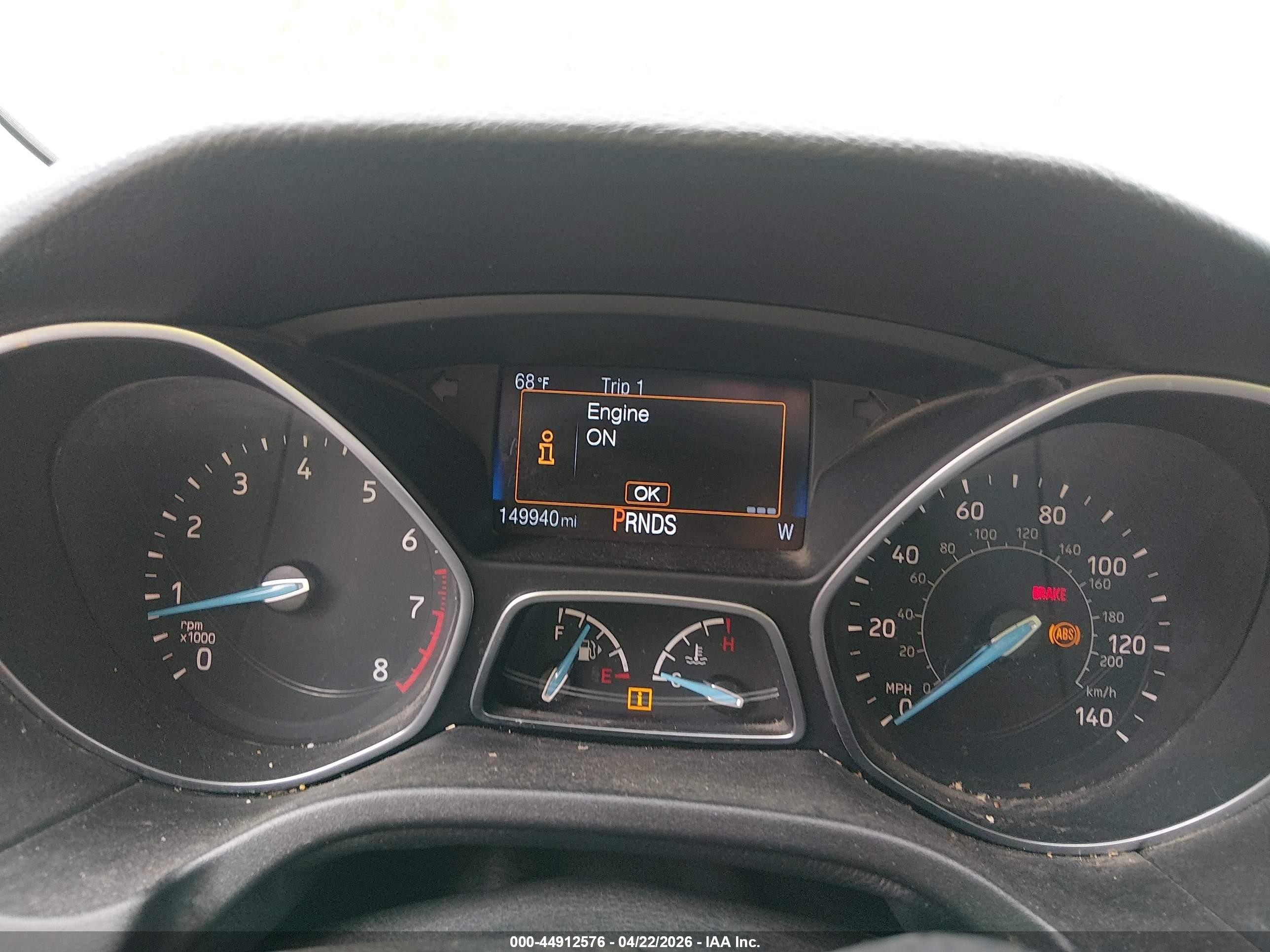 2015 Ford Focus Se Blue vin: 1FADP3K2XFL330271