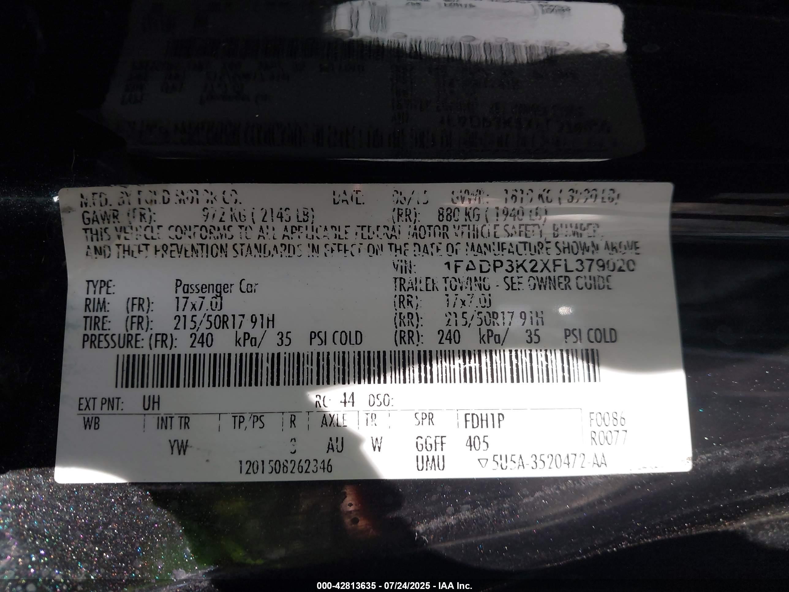 2015 Ford Focus Se Black vin: 1FADP3K2XFL379020