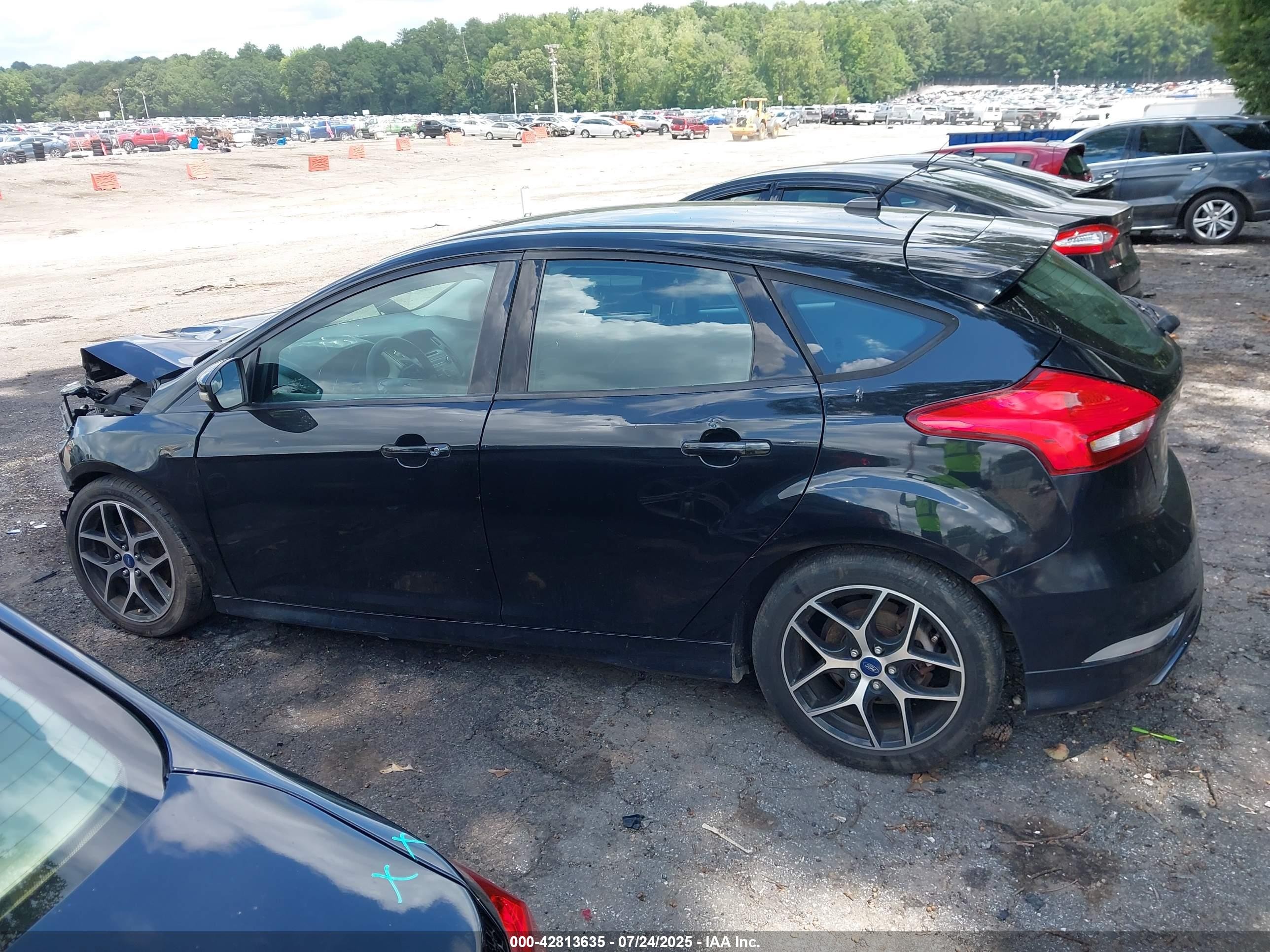 2015 Ford Focus Se Black vin: 1FADP3K2XFL379020