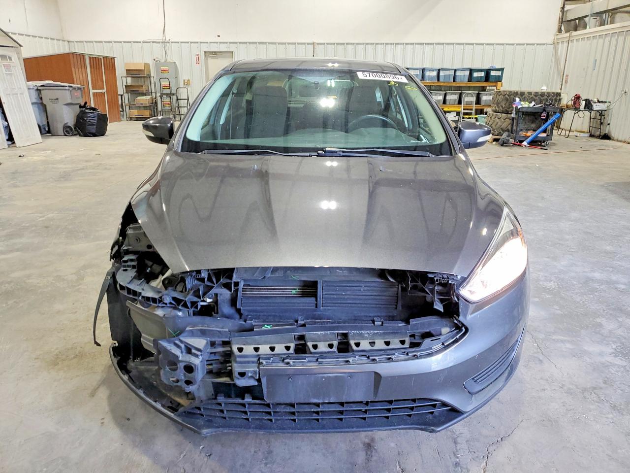 2015 Ford Focus Se Gray vin: 1FADP3K2XFL381060