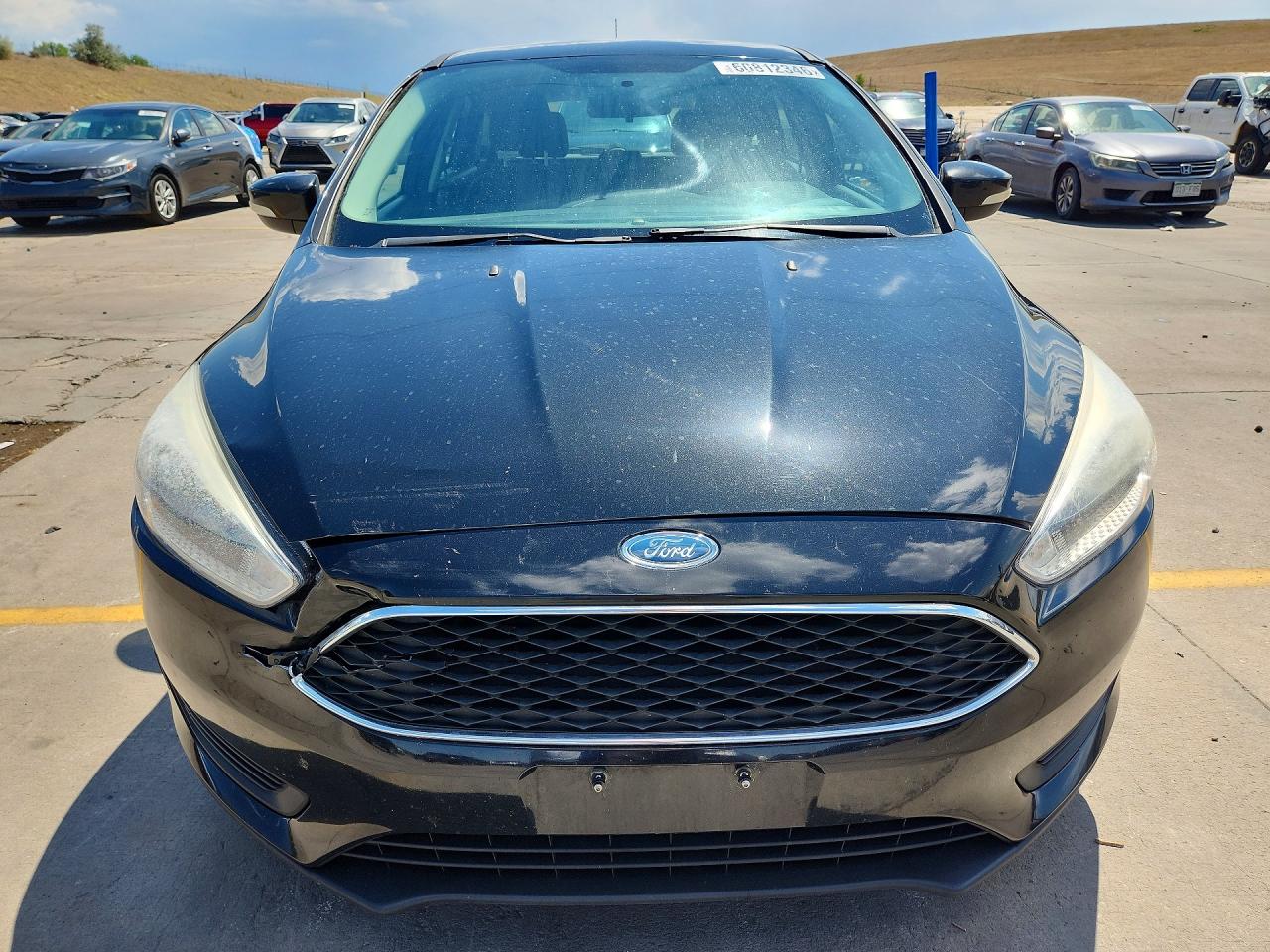 2015 Ford Focus Se Black vin: 1FADP3K2XFL384461