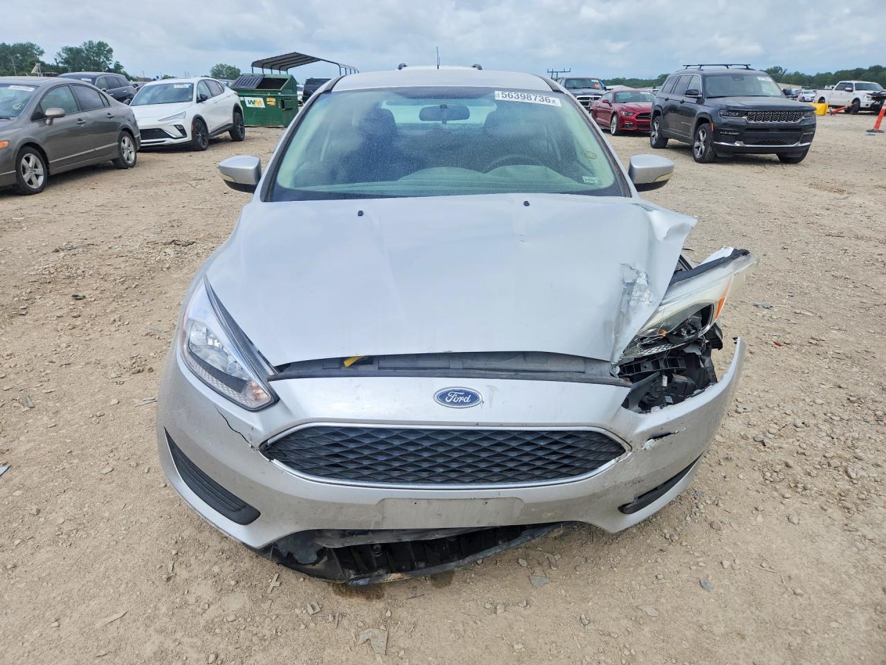 2015 Ford Focus Se Silver vin: 1FADP3KE1FL230389
