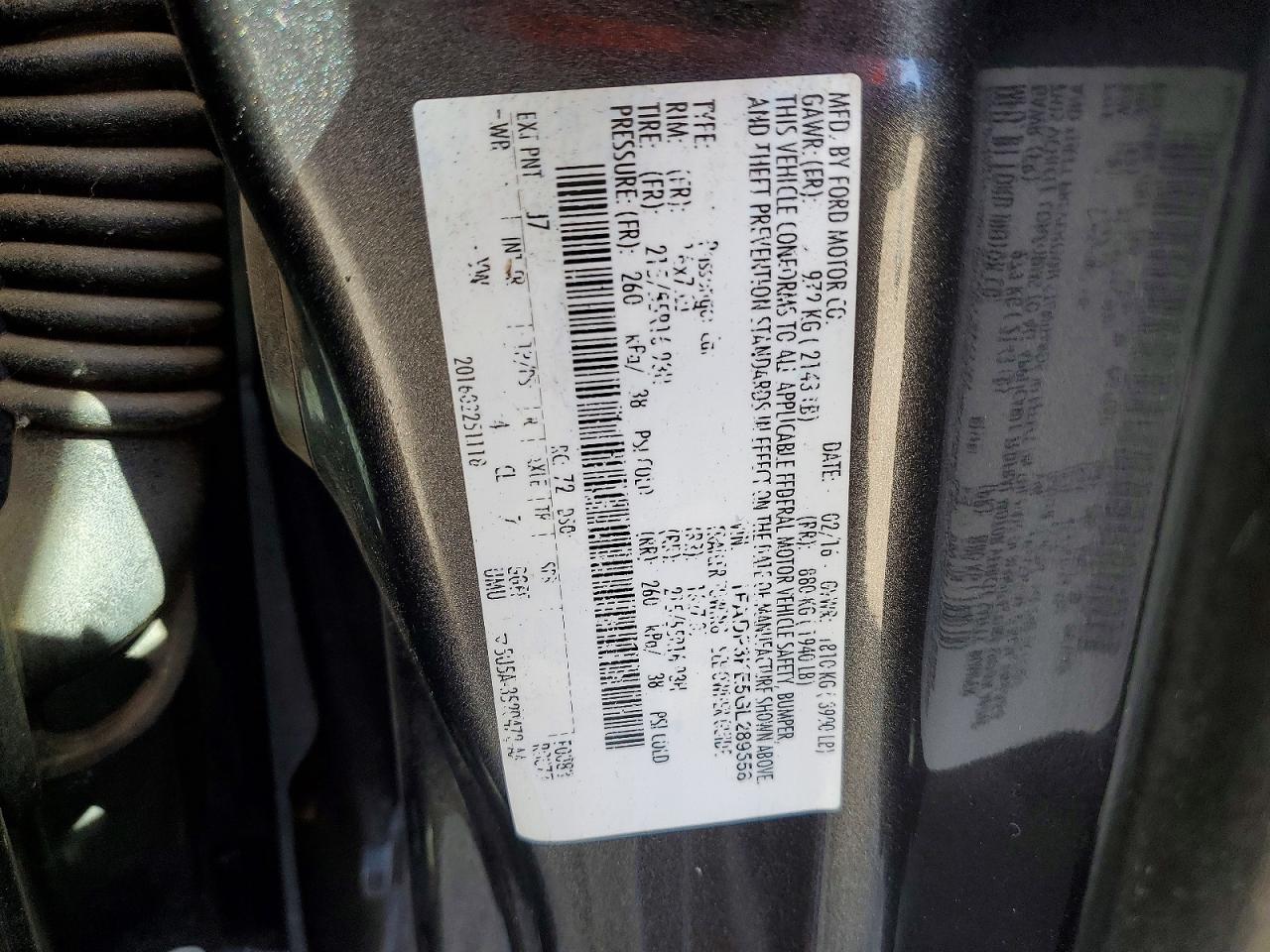 2016 Ford Focus Se Gray vin: 1FADP3KE5GL289558