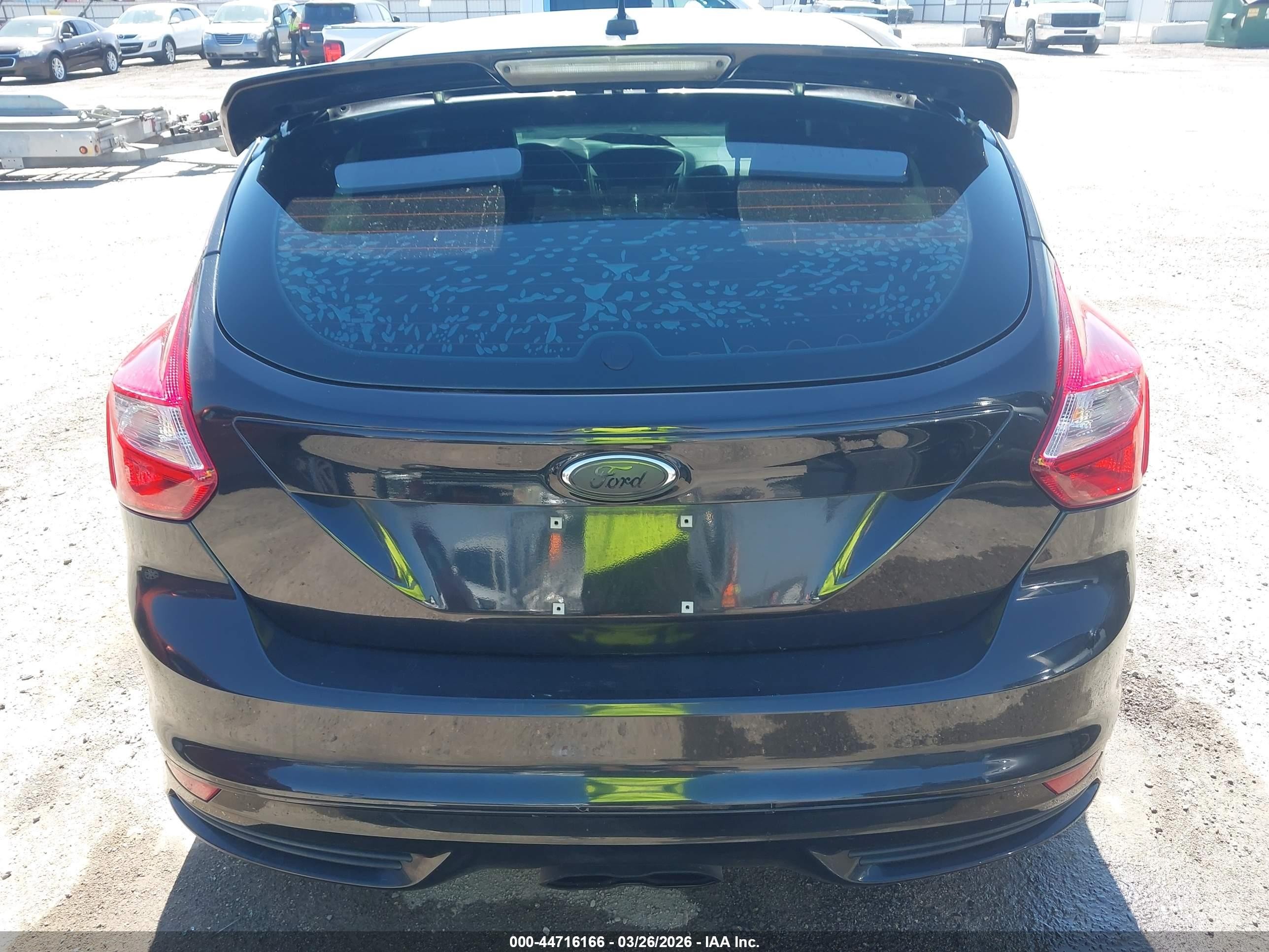 2013 Ford Focus St   Черный vin: 1FADP3L90DL323676